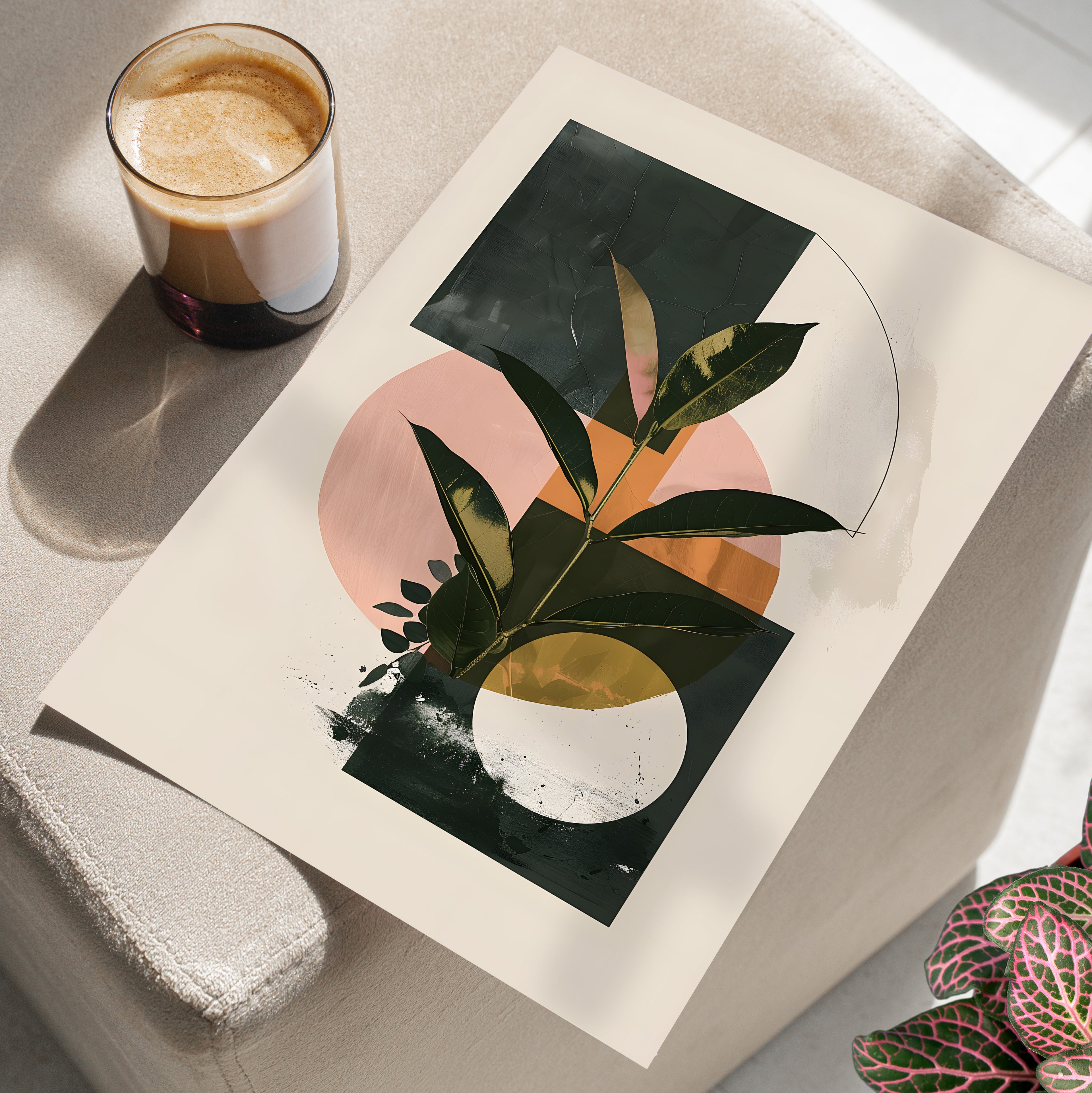 Blush Geometry Leafscape