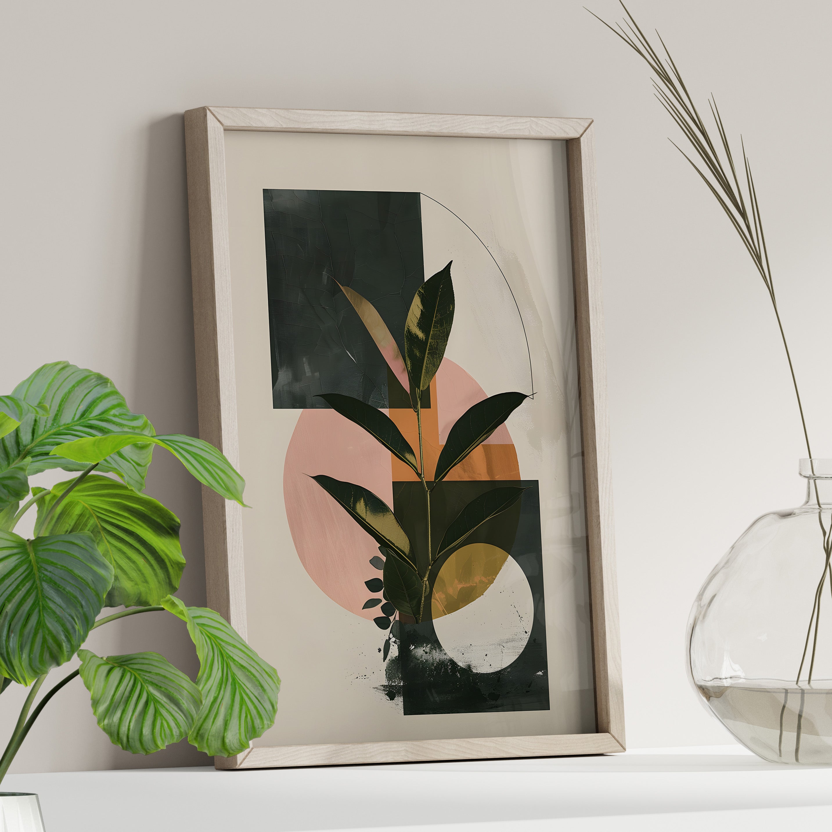 Blush Geometry Leafscape