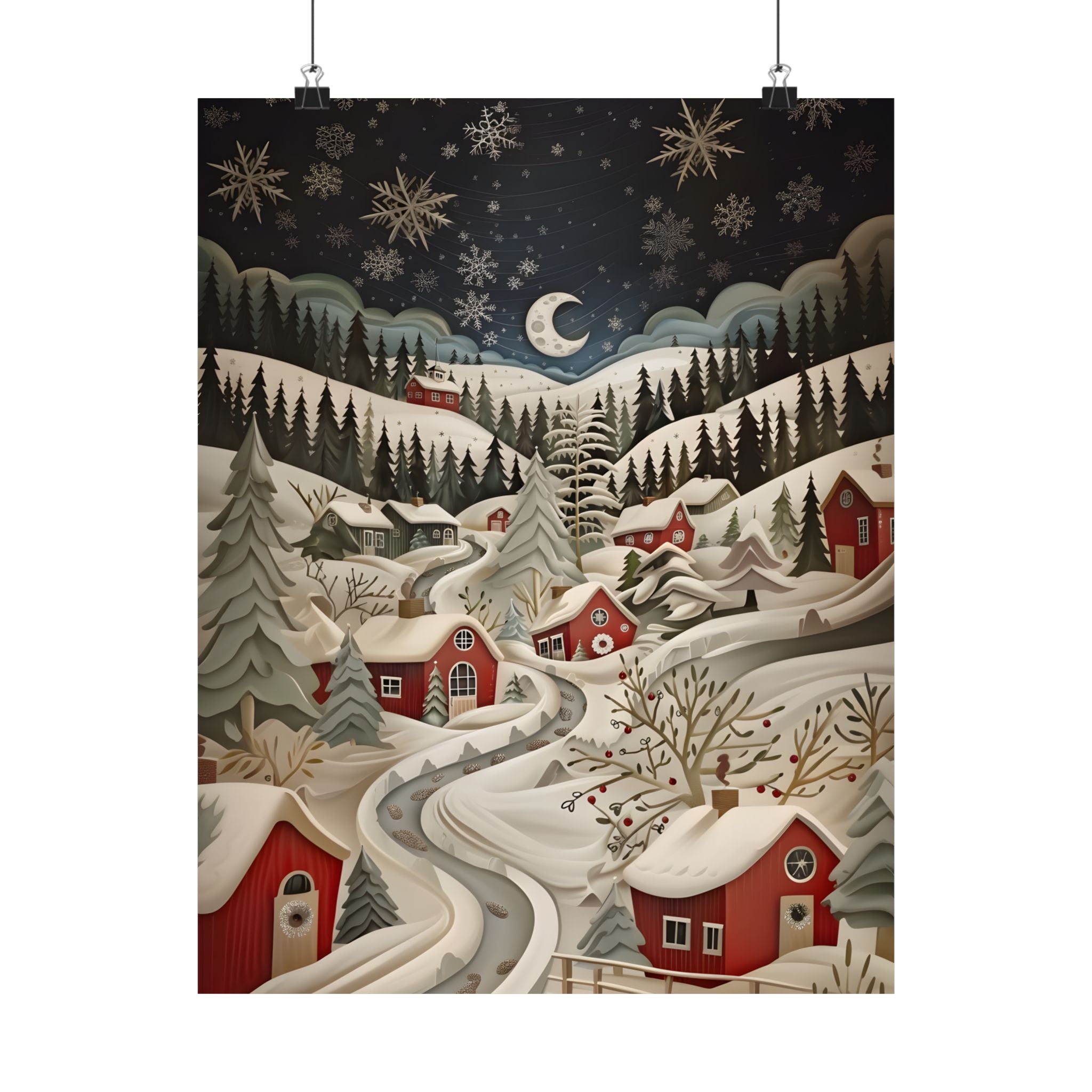 Silent Snowfall Village