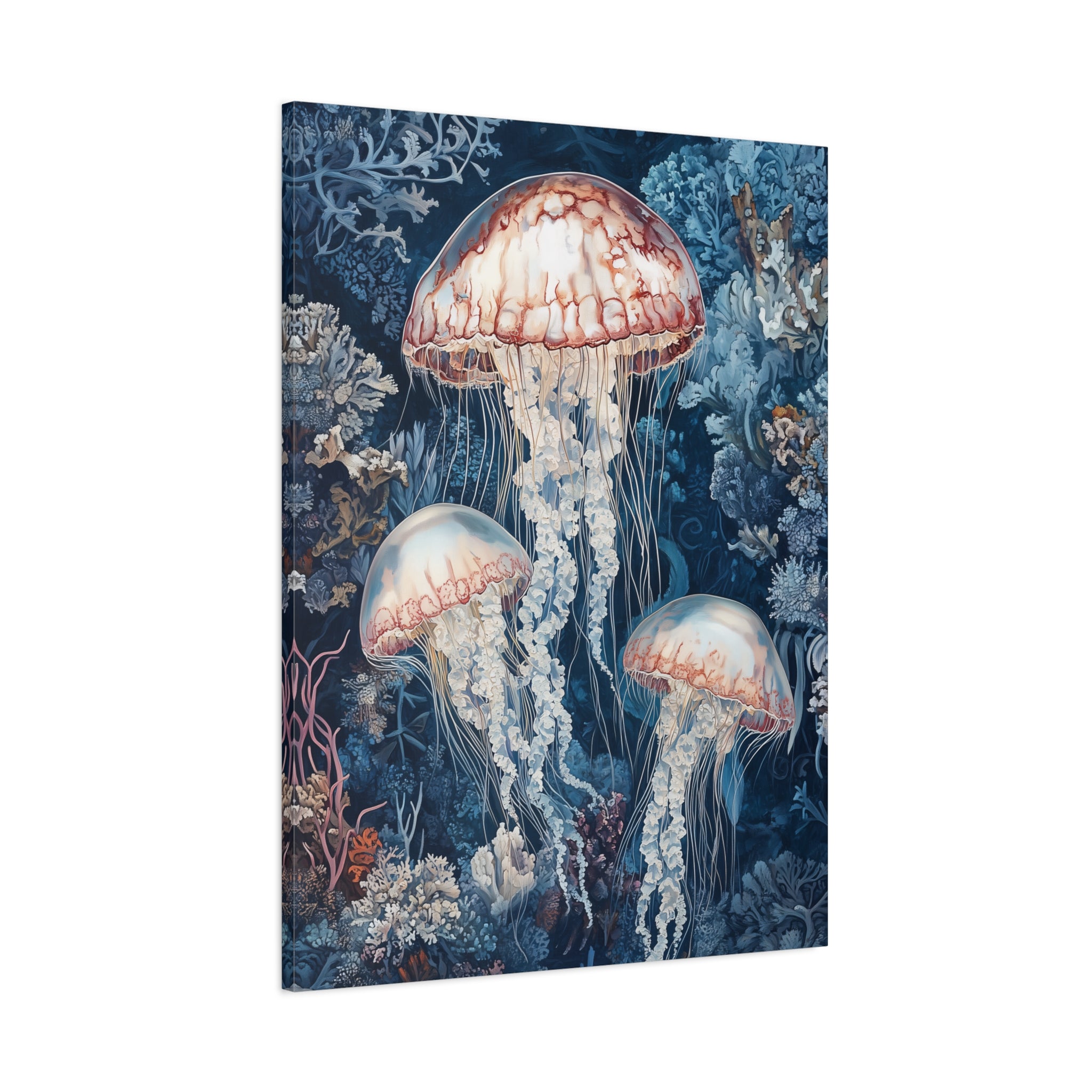 1.25" Matte Canvas - Ethereal Ocean Jellyfish