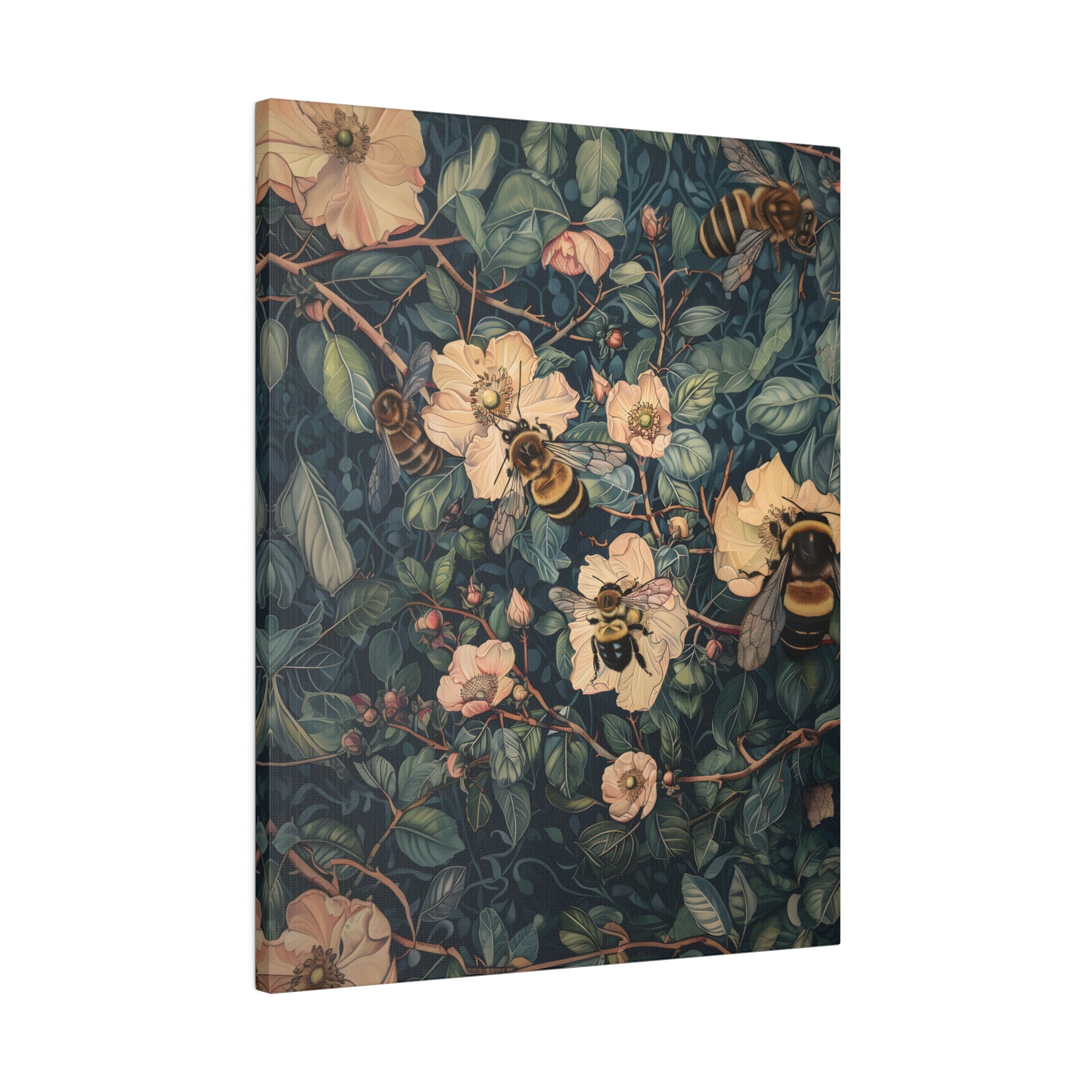 .75" Matte Canvas - Buzzing Floral Symphony