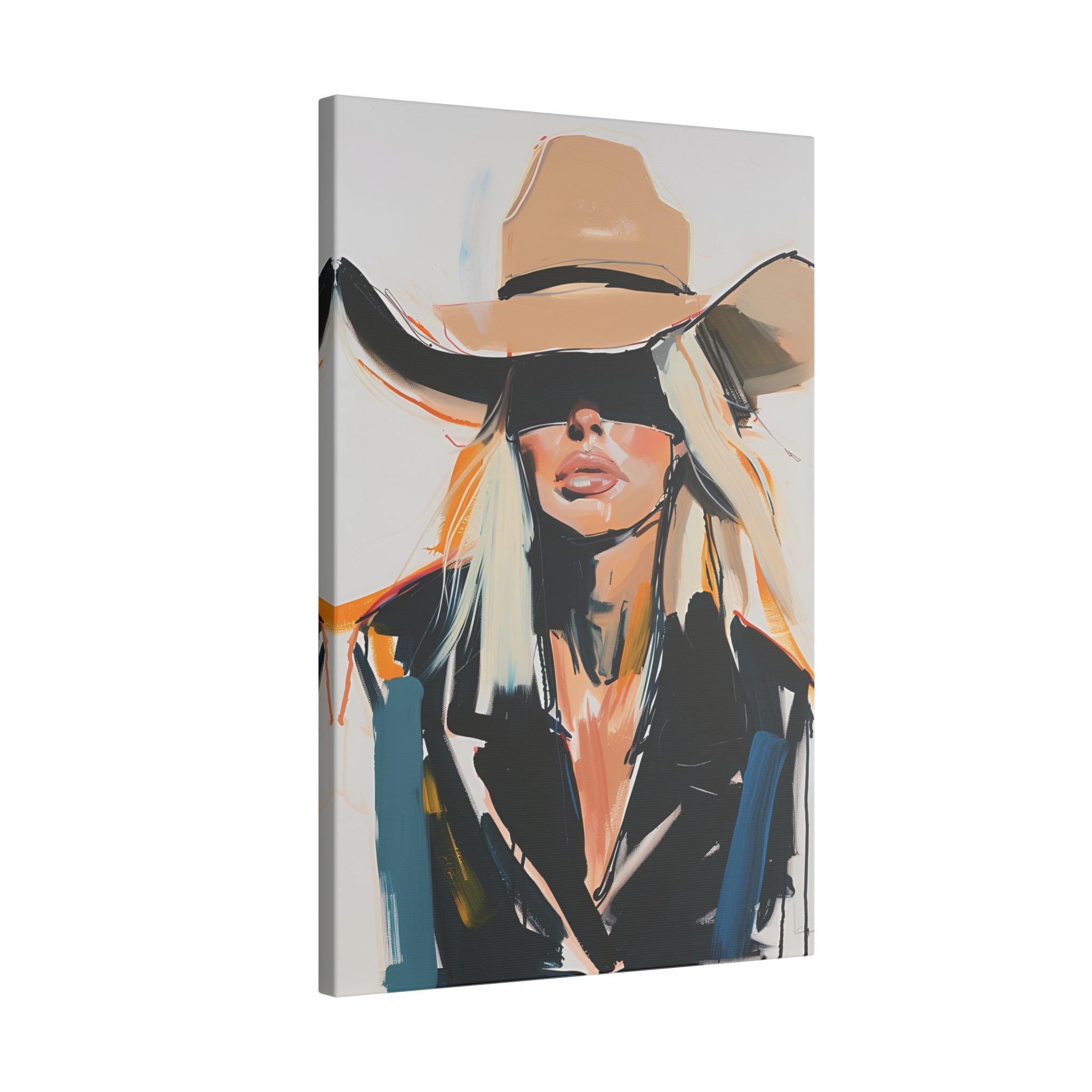 .75" Matte Canvas - Blindfolded Cowgirl Charm