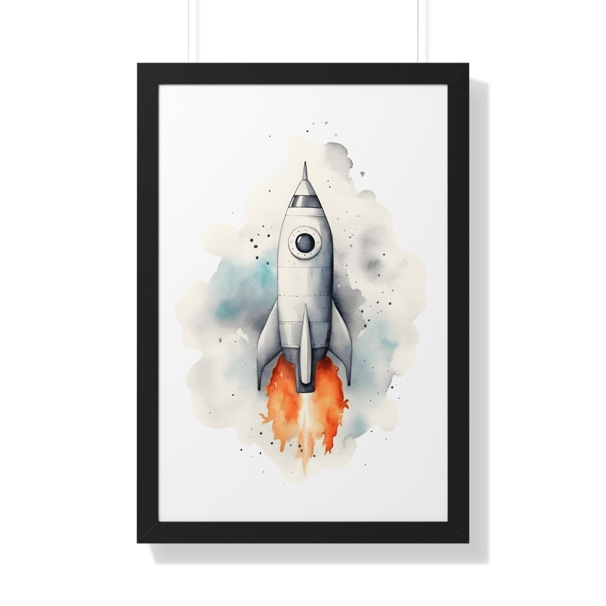 Framed Paper Print - Cosmic Liftoff Dreams
