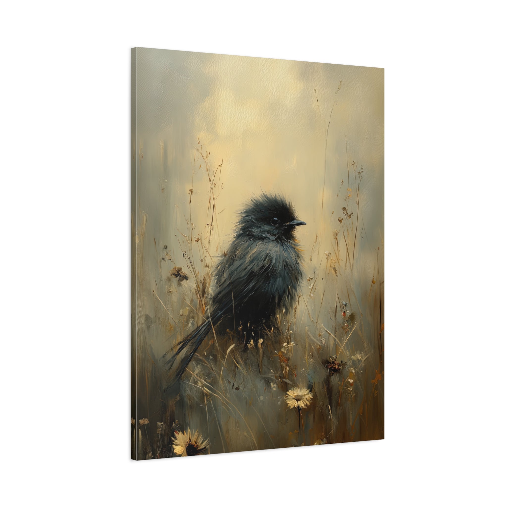 1.25" Matte Canvas - Golden Meadow Bird