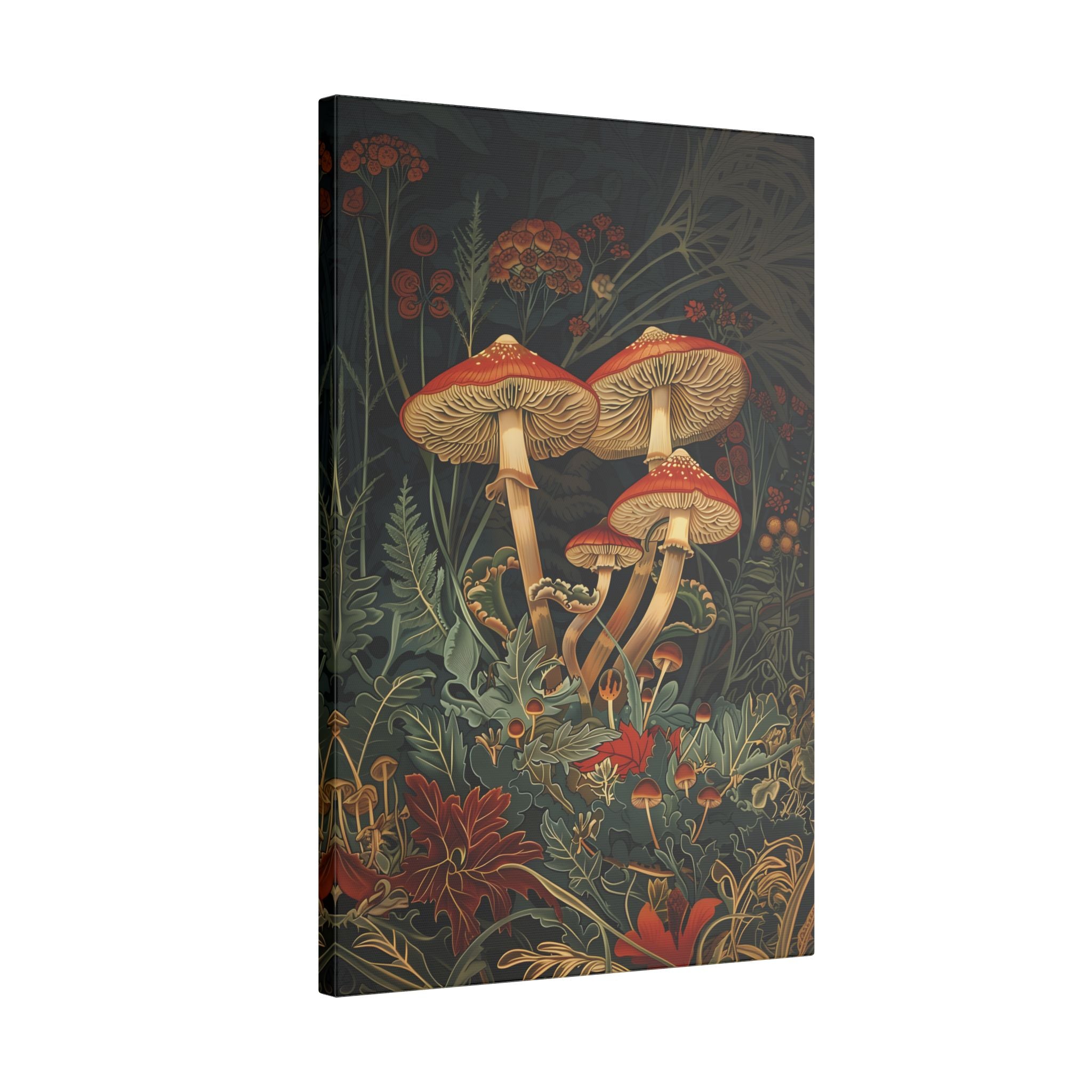 .75" Matte Canvas - Elegant Mushroom Reverie