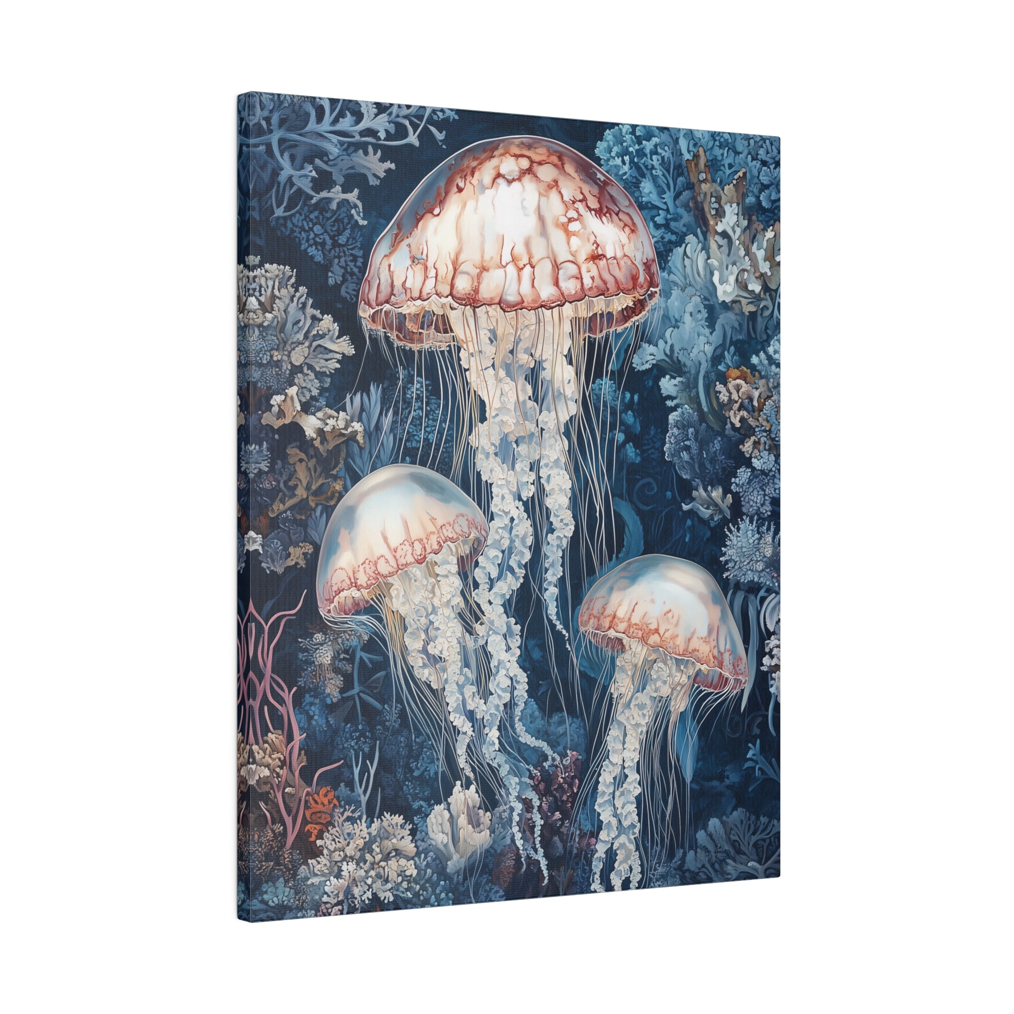 .75" Matte Canvas - Ethereal Ocean Jellyfish