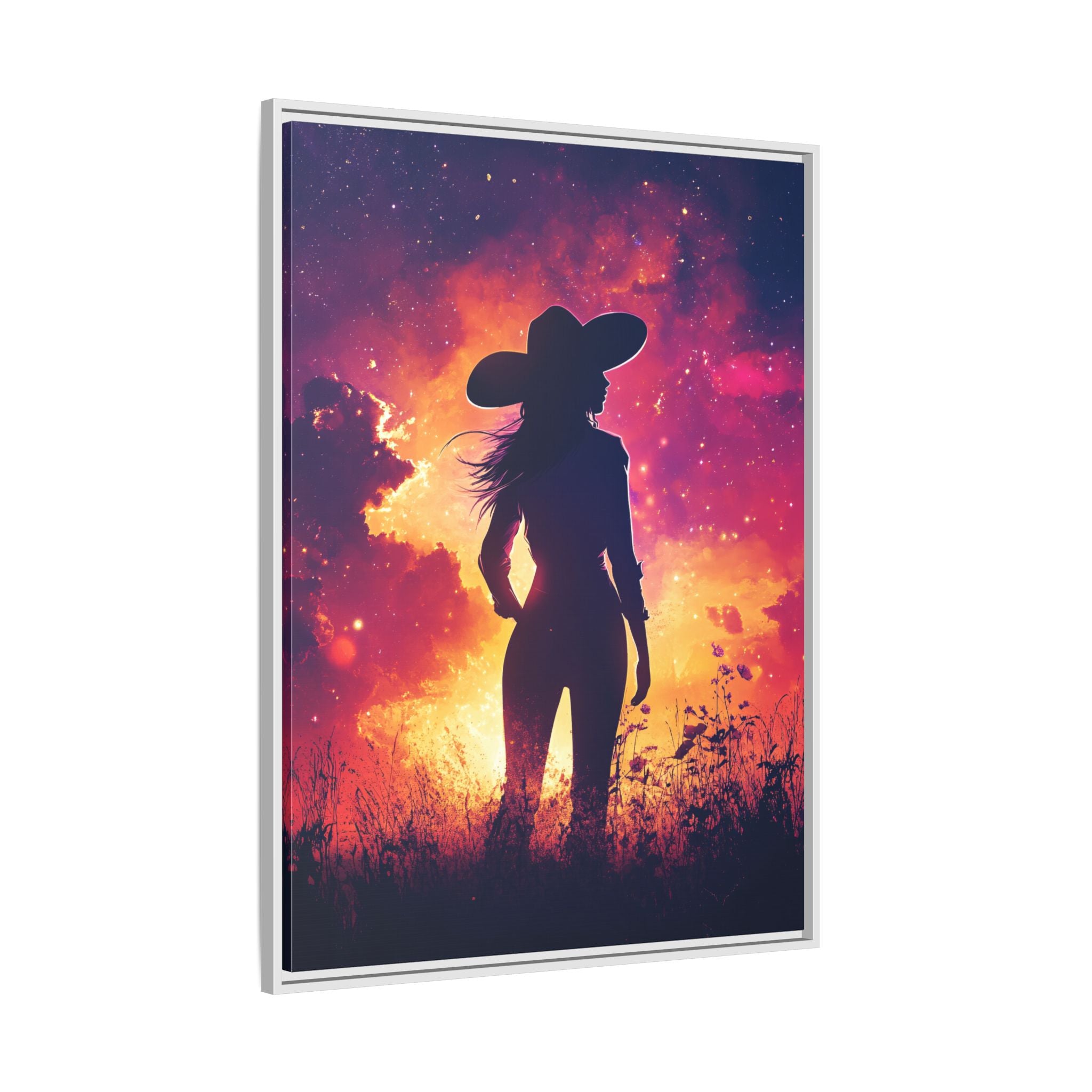 Framed Canvas - Cosmic Cowgirl