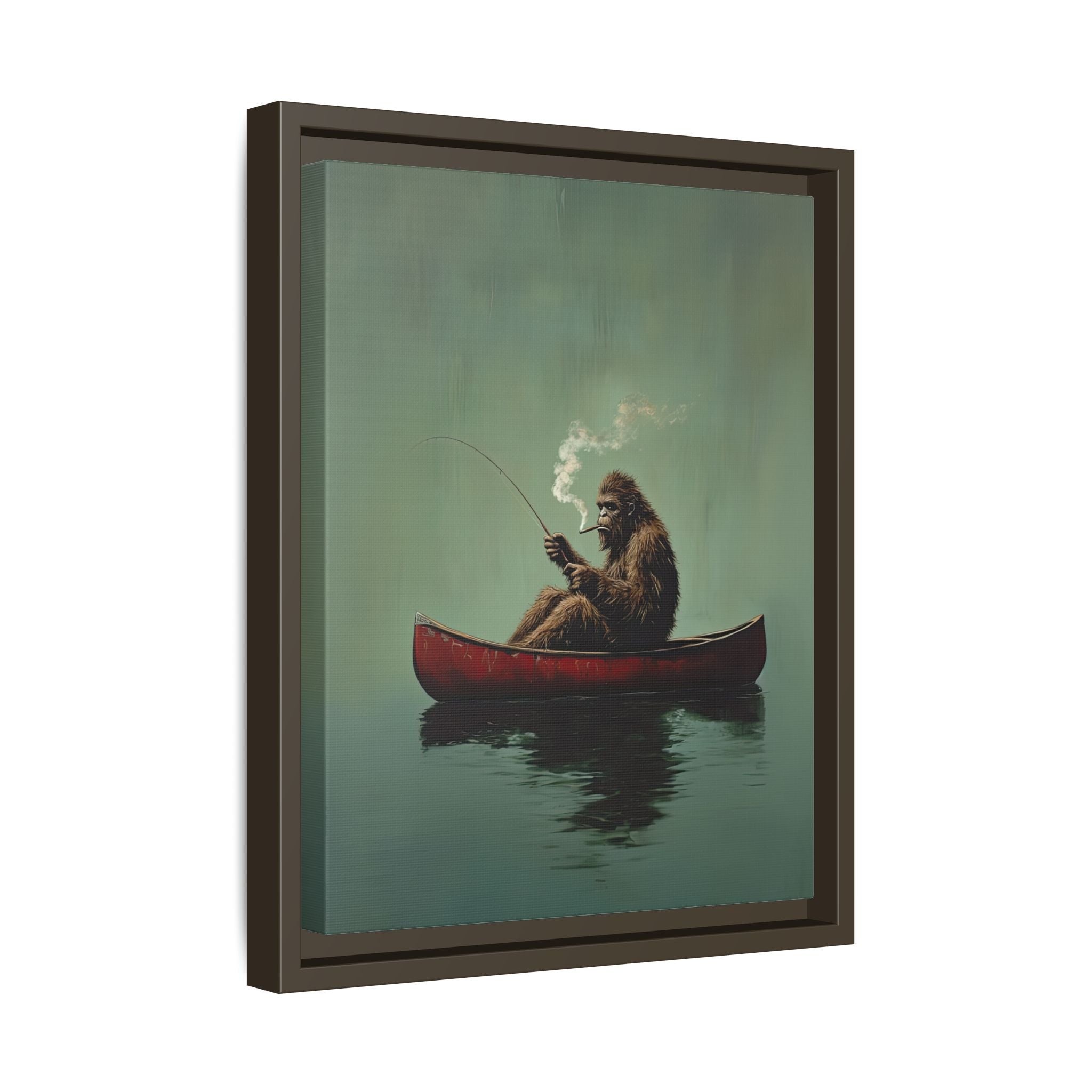 Framed Canvas - Bigfoot Canoe Adventure