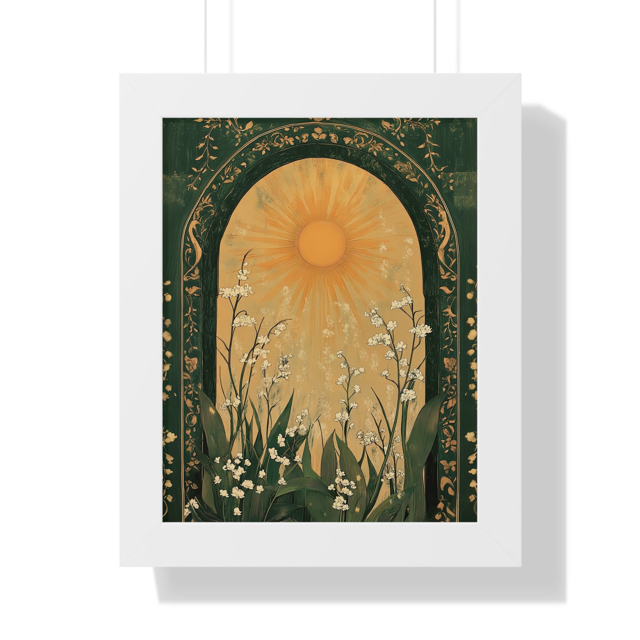 Framed Paper Print - Lily of the Valley Archway