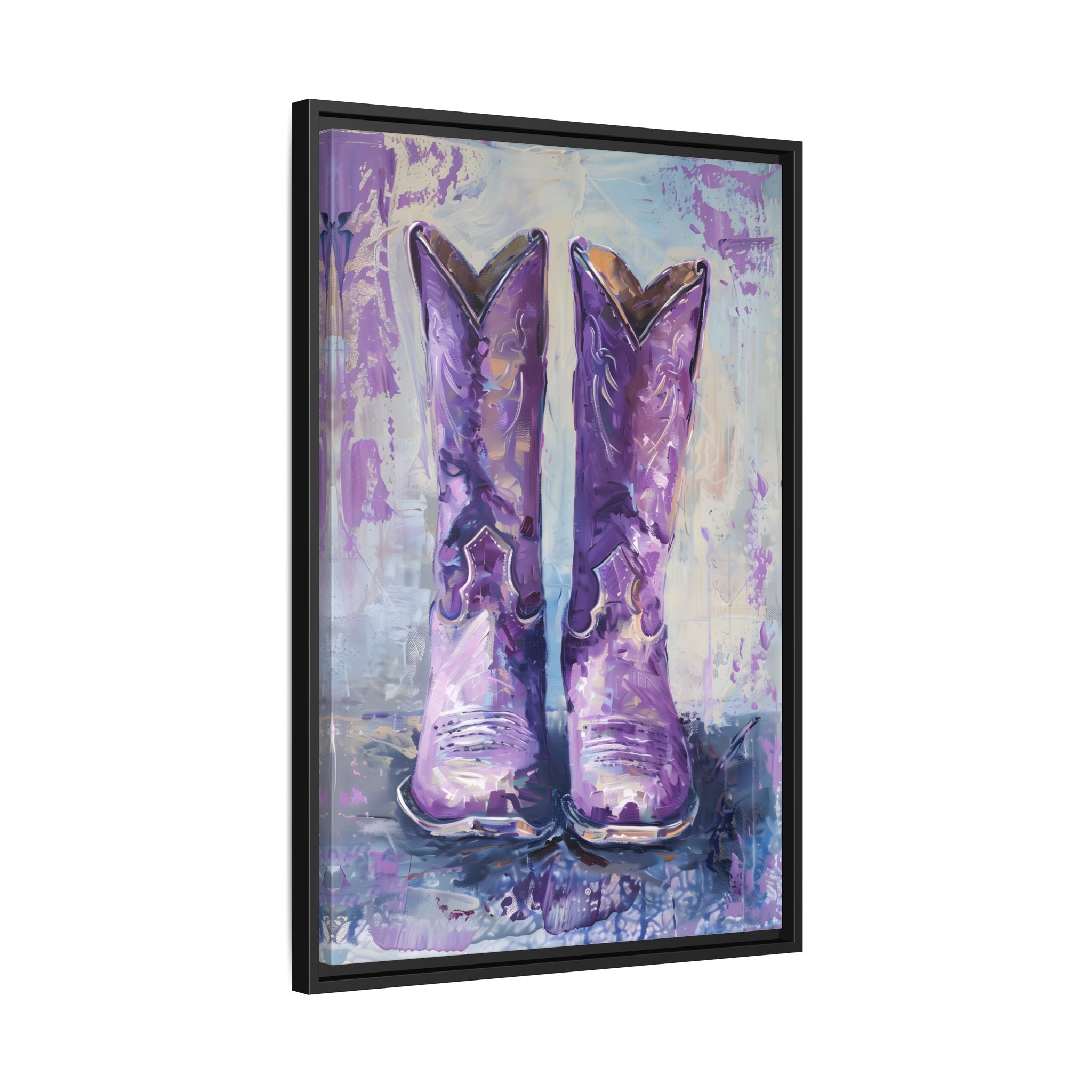 Framed Canvas - Violet Cowgirl Spirit