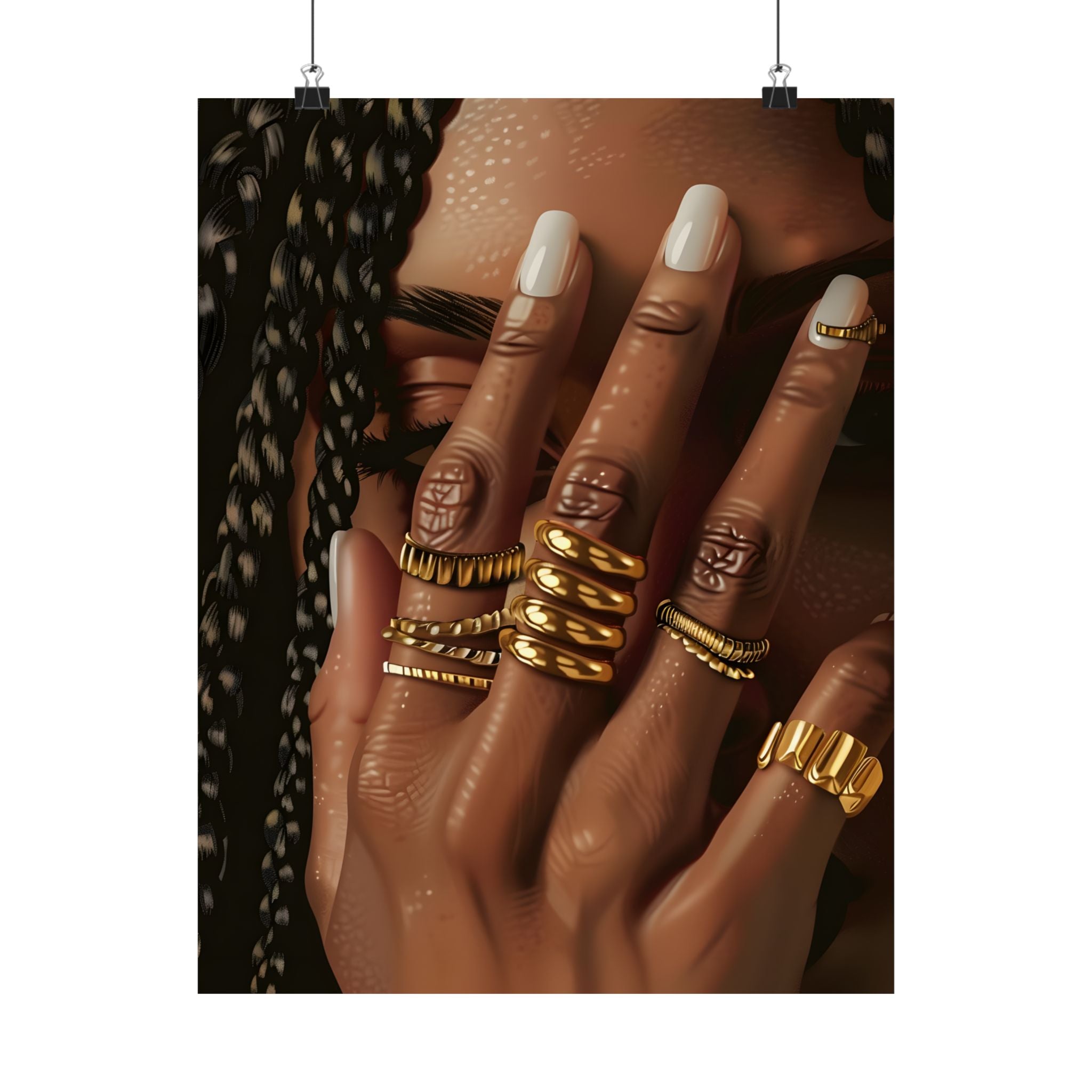 Braided Golden Ring Beauty