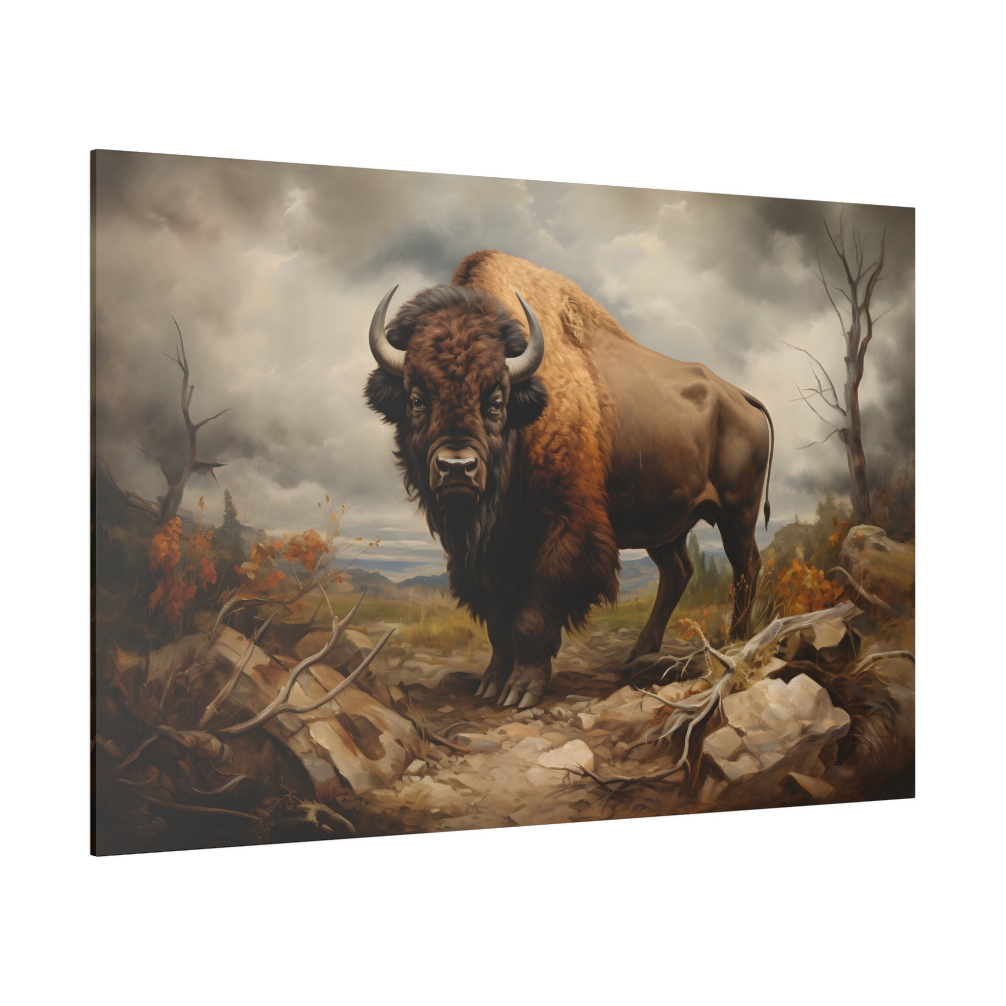 .75" Matte Canvas - Thundering Prairie King