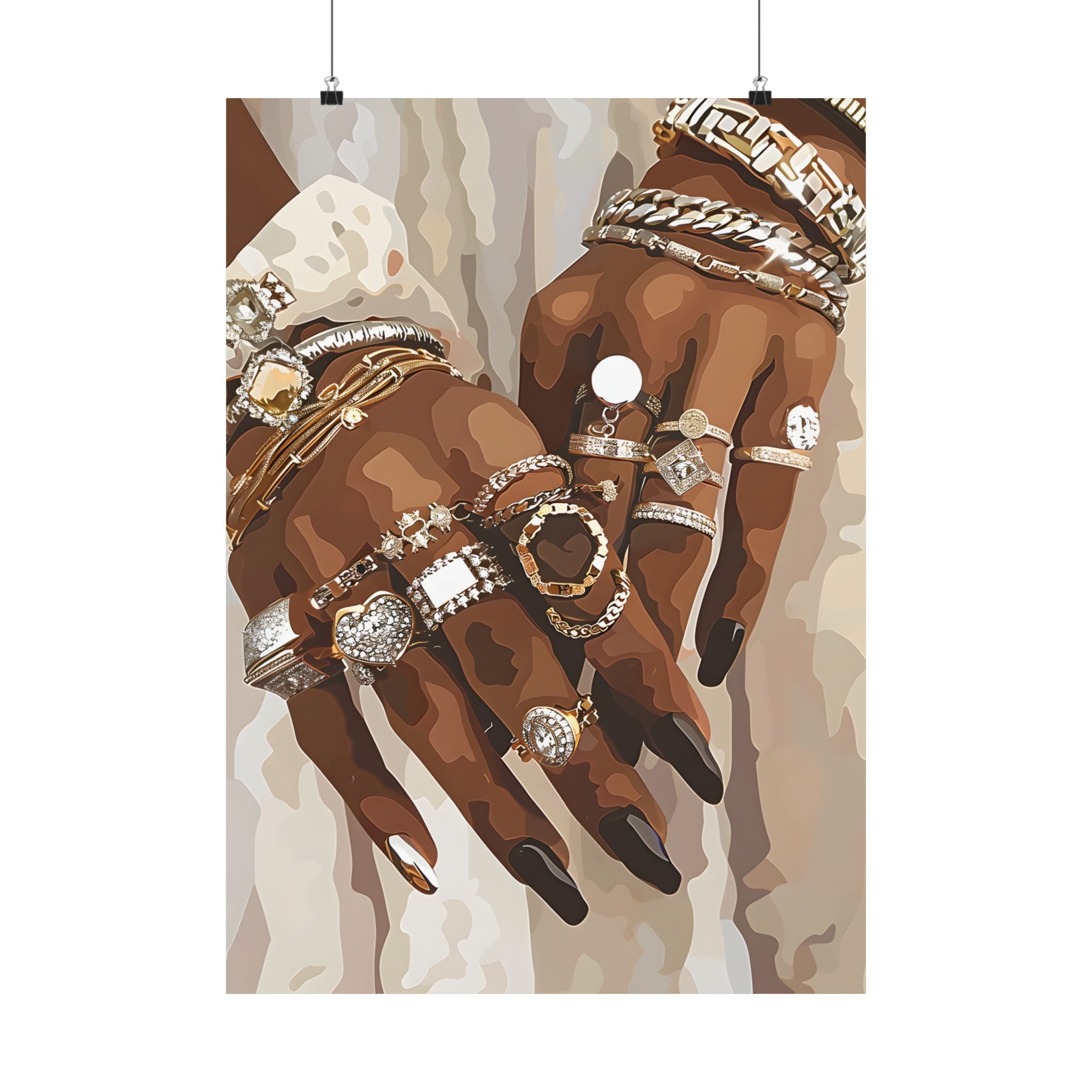 Layered Luxe Jewelry Hands