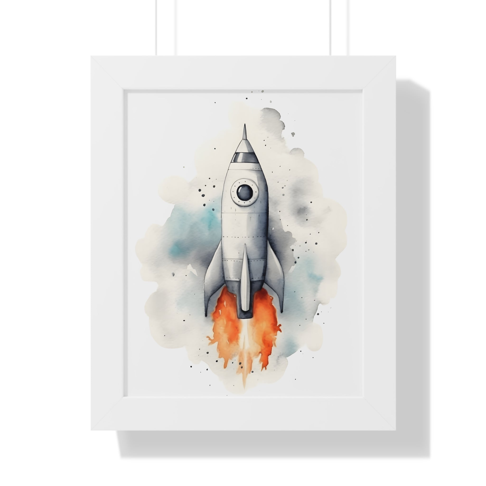 Framed Paper Print - Cosmic Liftoff Dreams