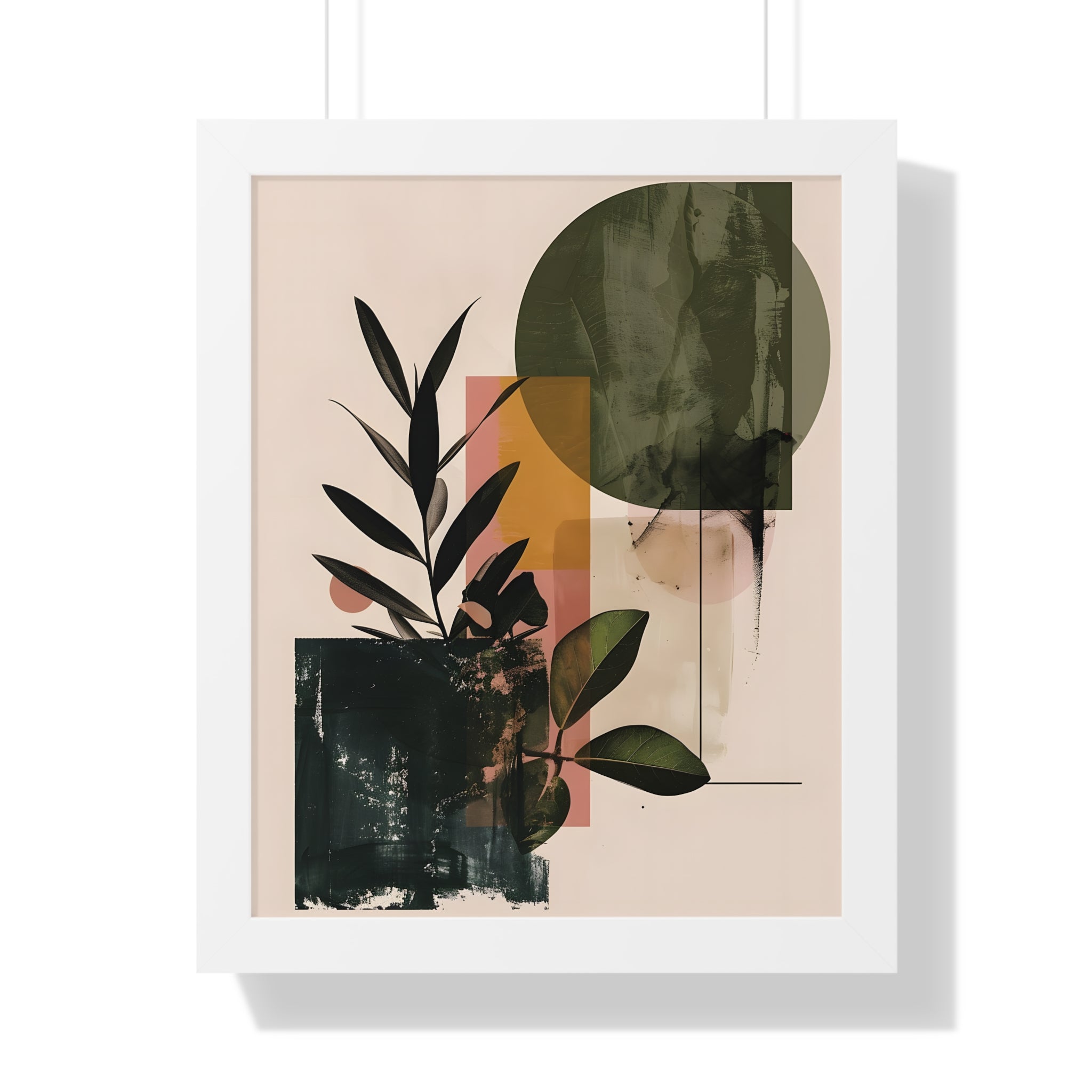 Framed Paper Print - Sage Geometry Botanicals