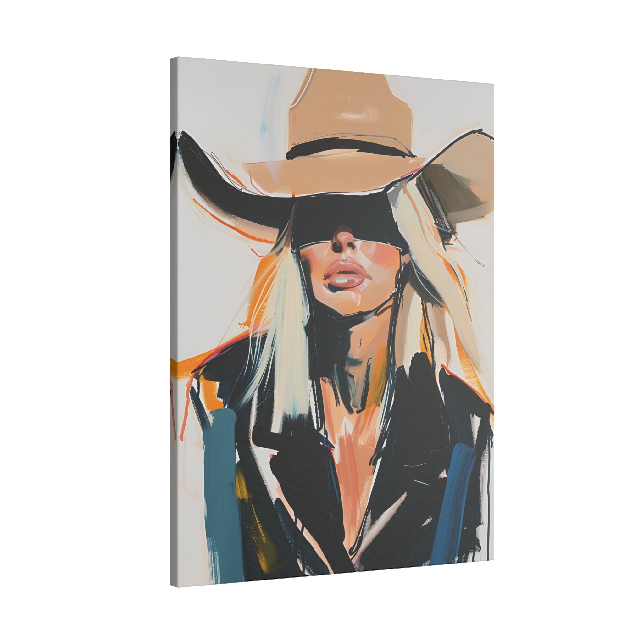 .75" Matte Canvas - Blindfolded Cowgirl Charm