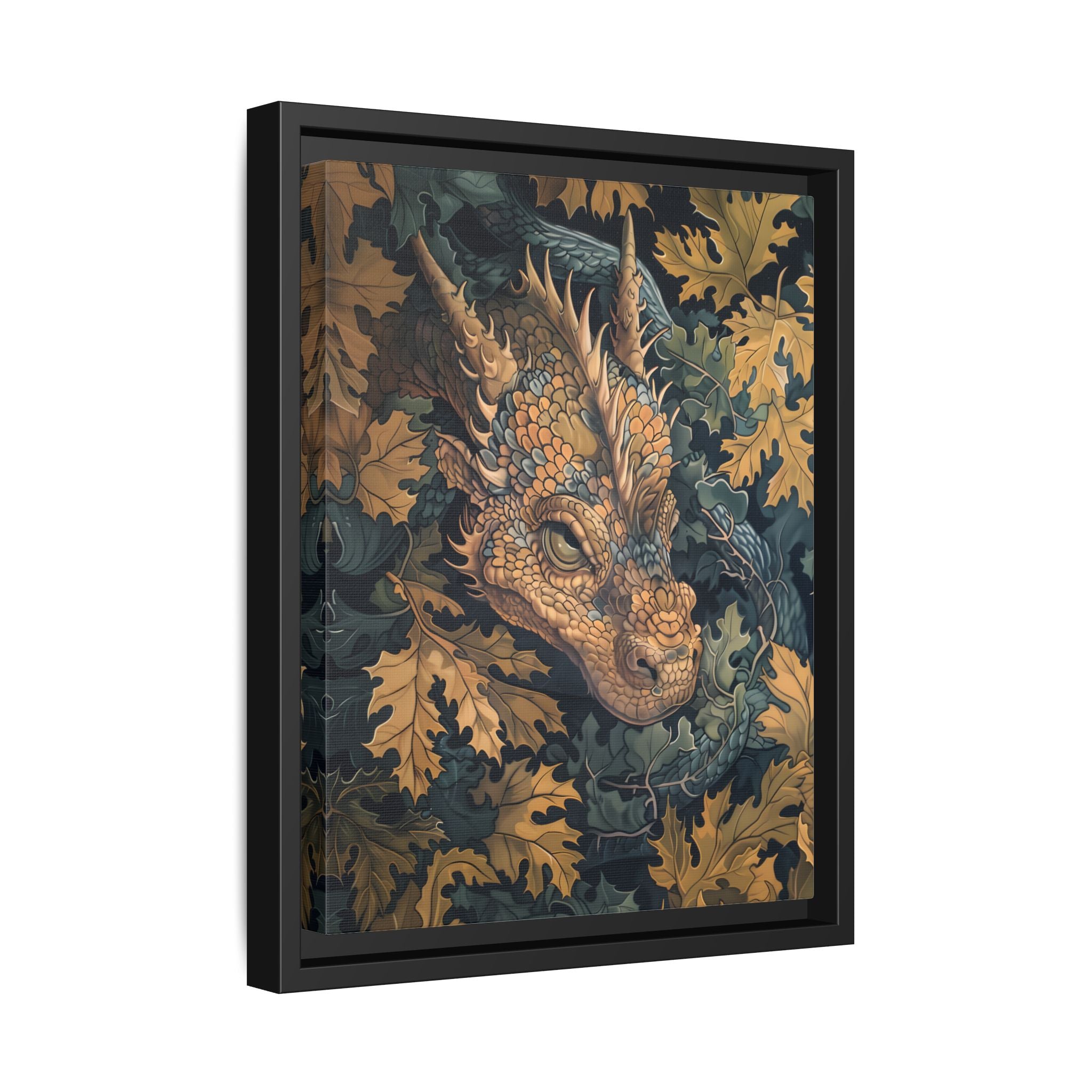 Framed Canvas - Enchanted Forest Dragon