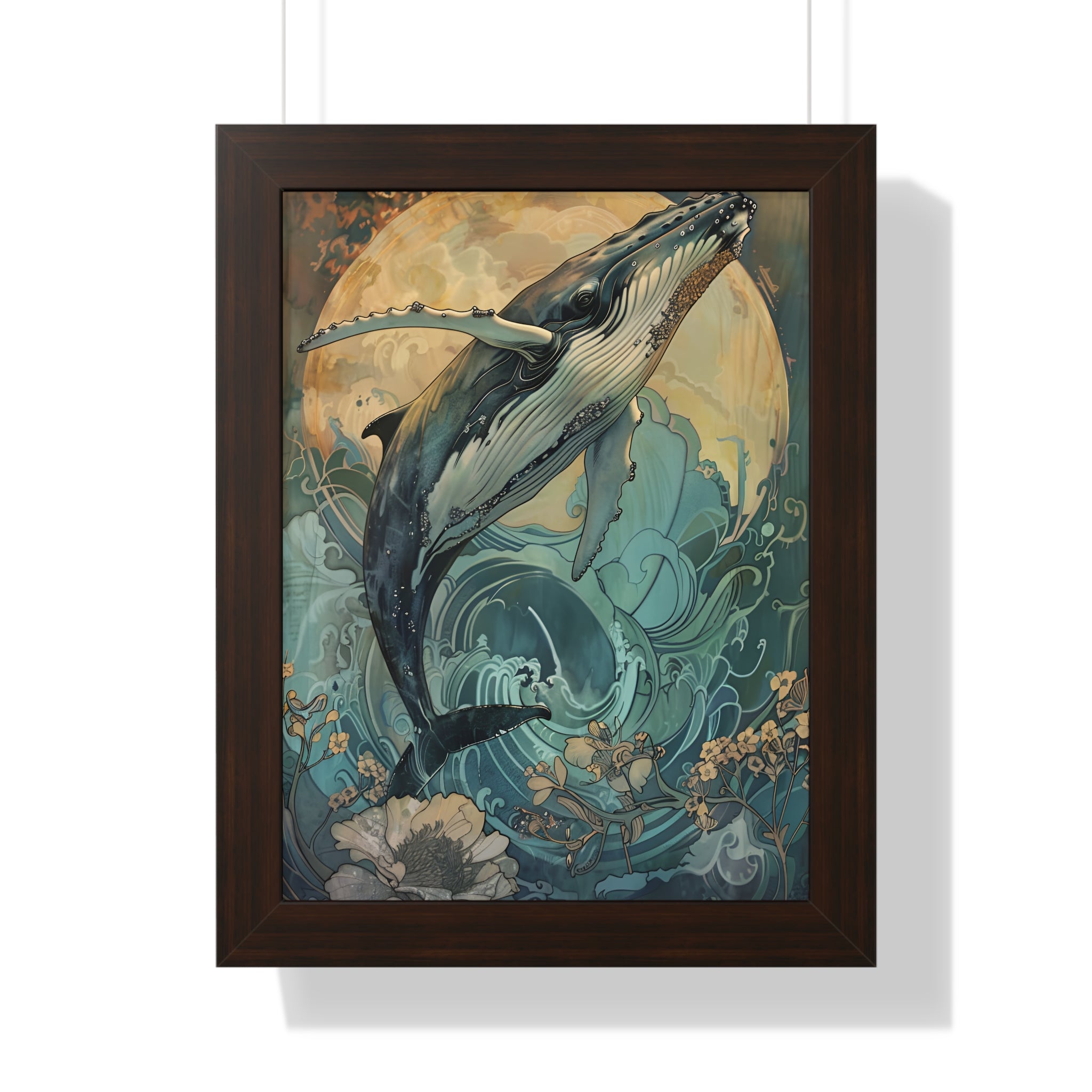 Framed Paper Print - Moonrise Humpback Bloom