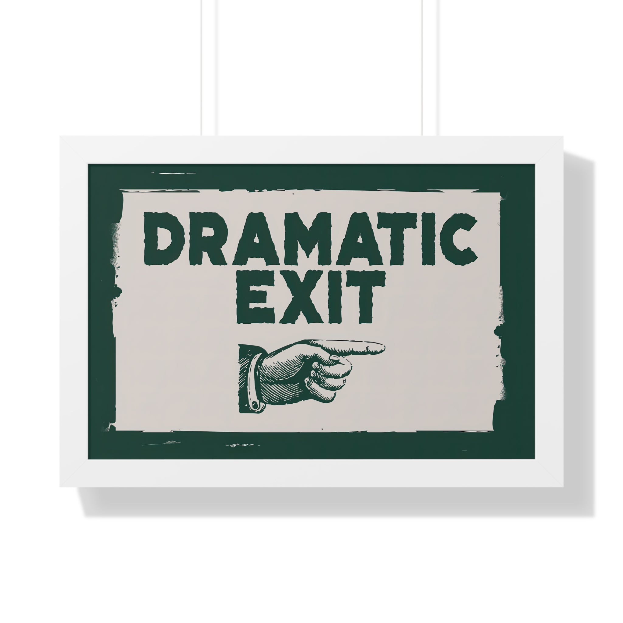 Framed Paper Print - Dramatic Exit Strategy