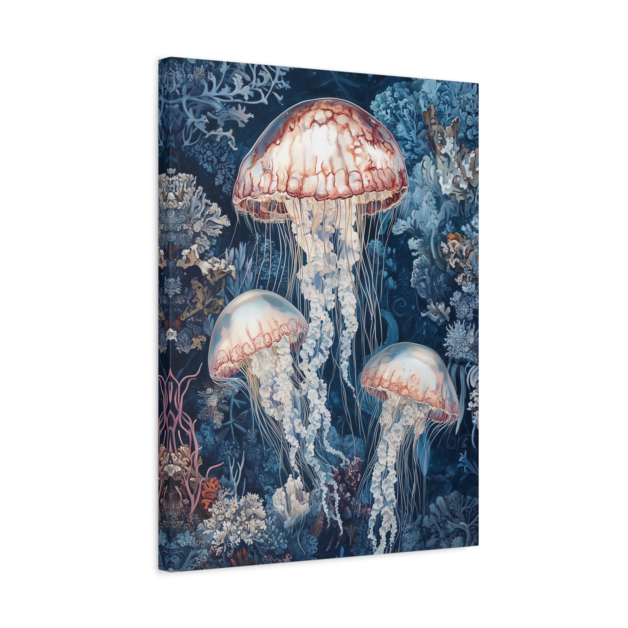 1.25" Matte Canvas - Ethereal Ocean Jellyfish