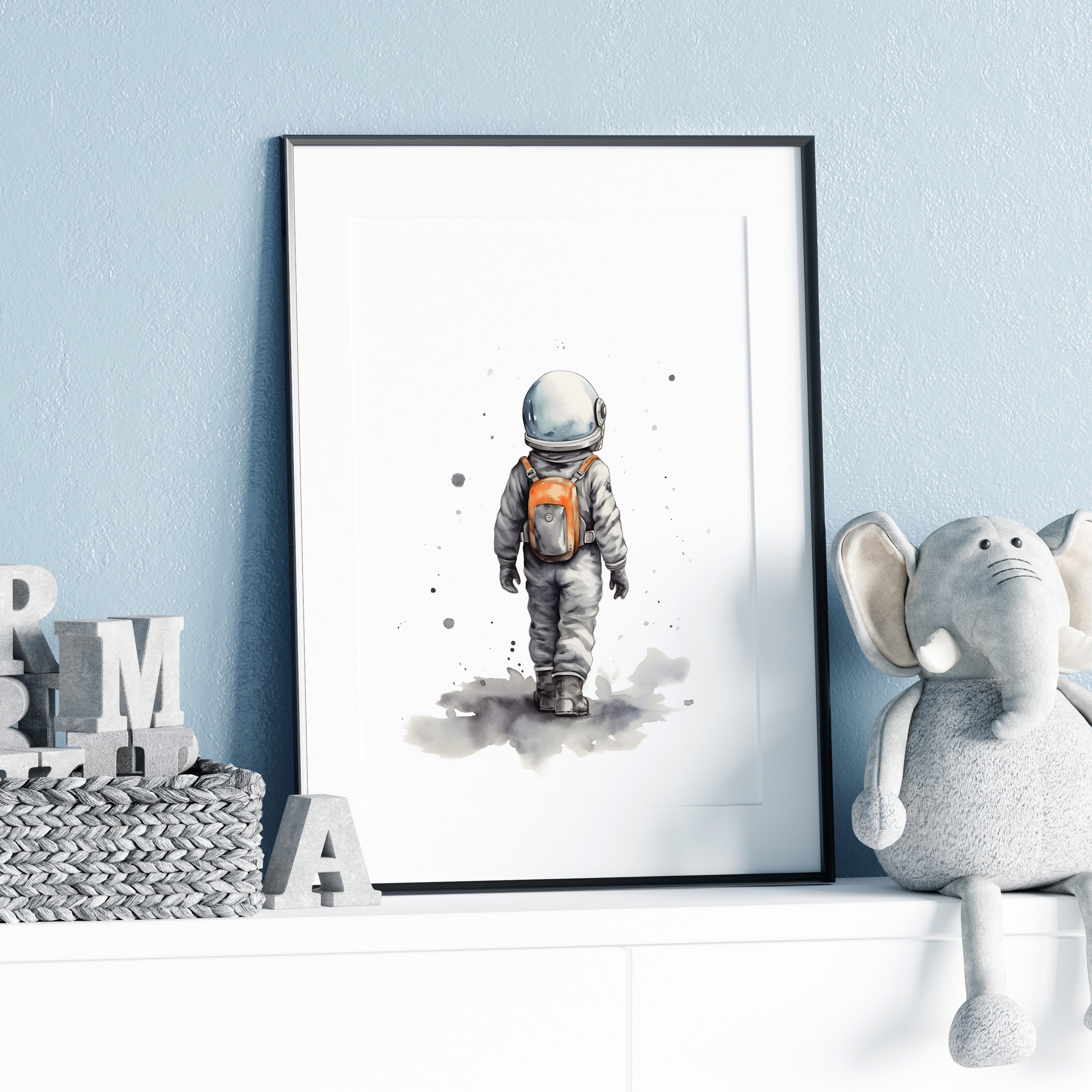 Framed Paper Print - Backpack to the Stars