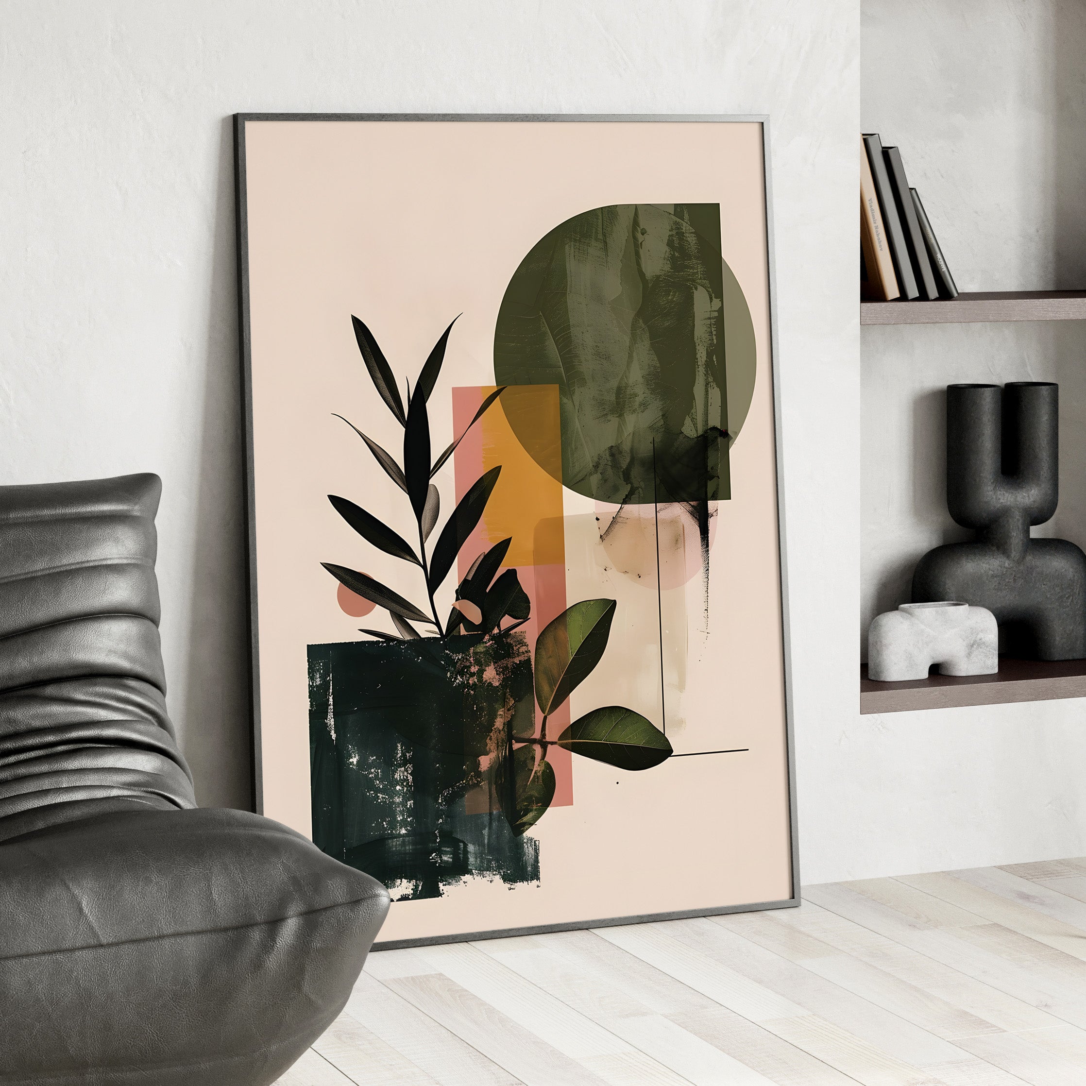 Framed Paper Print - Sage Geometry Botanicals