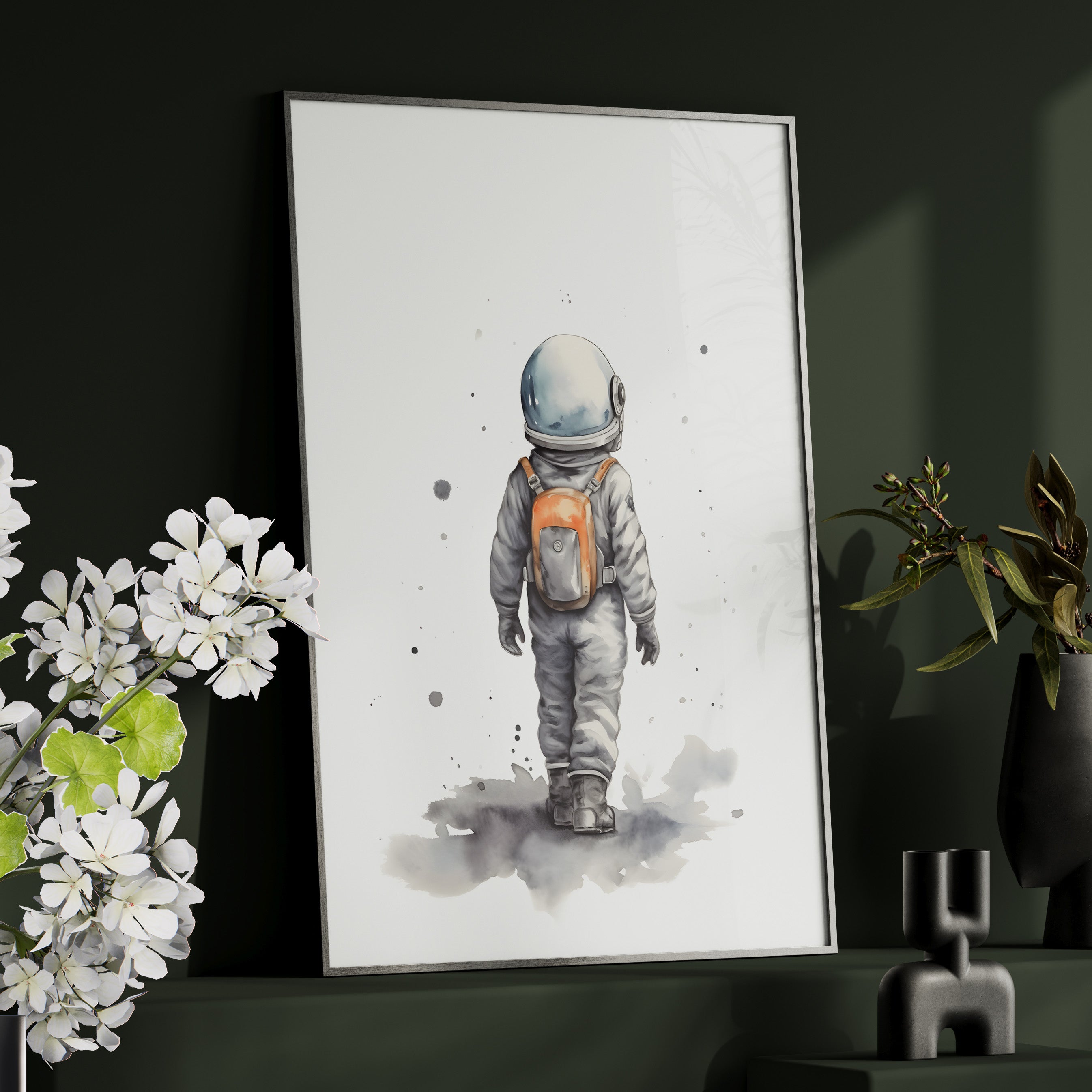 Framed Paper Print - Backpack to the Stars