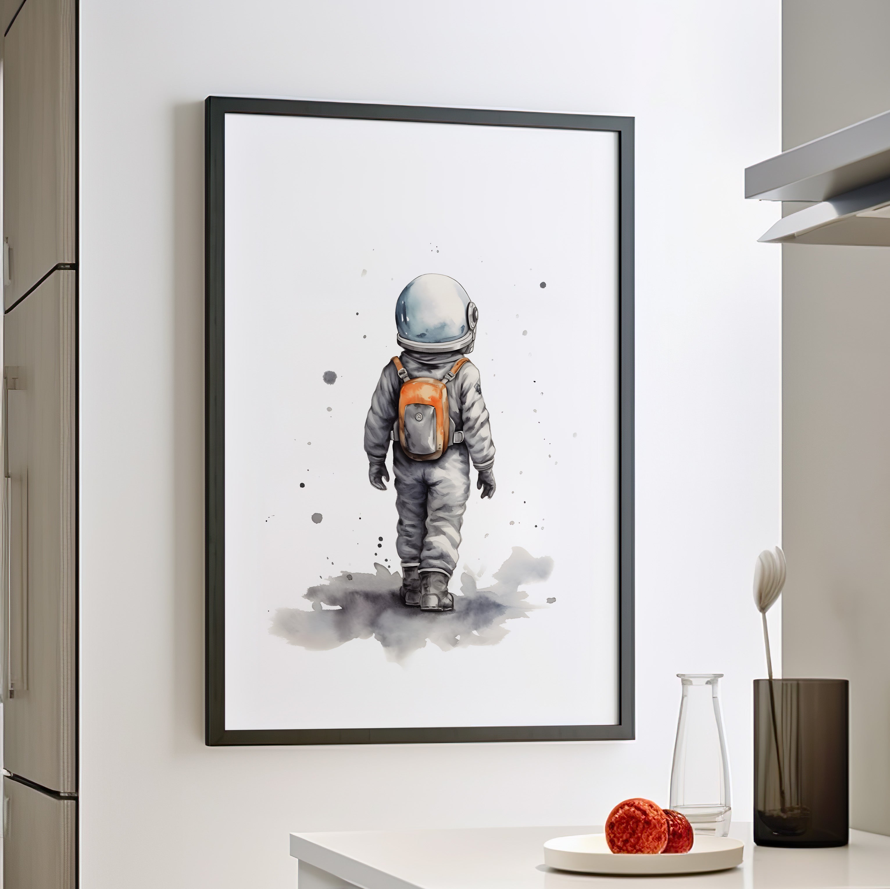 Framed Paper Print - Backpack to the Stars