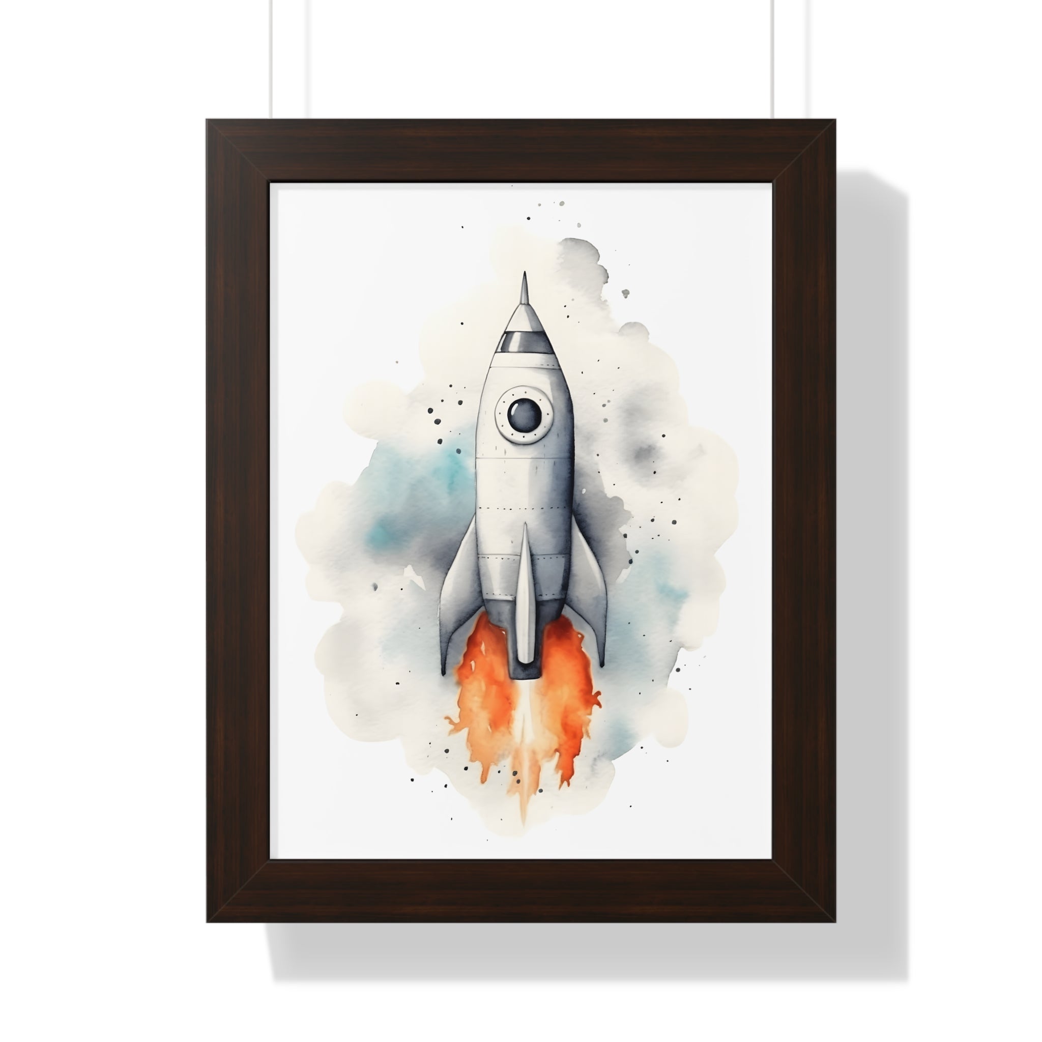 Framed Paper Print - Cosmic Liftoff Dreams