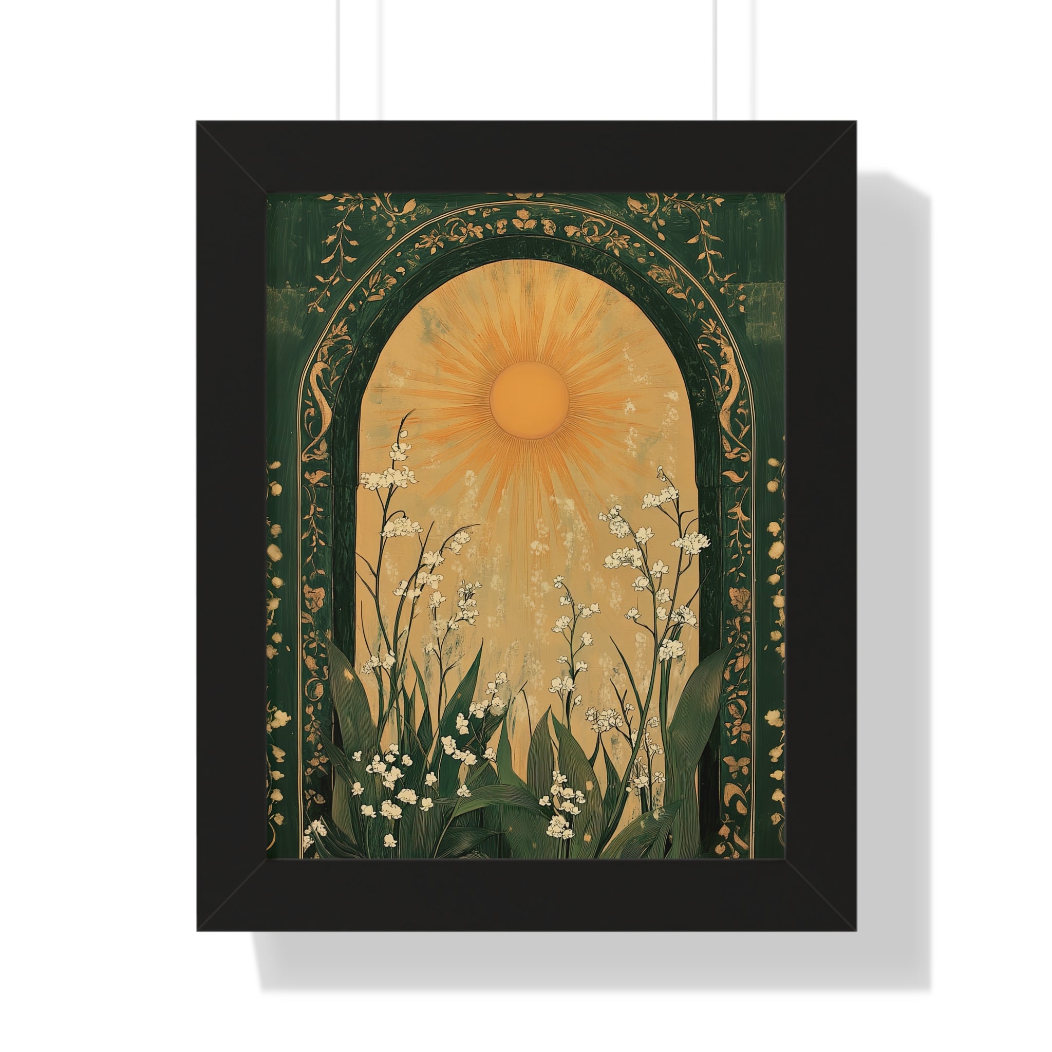 Framed Paper Print - Lily of the Valley Archway