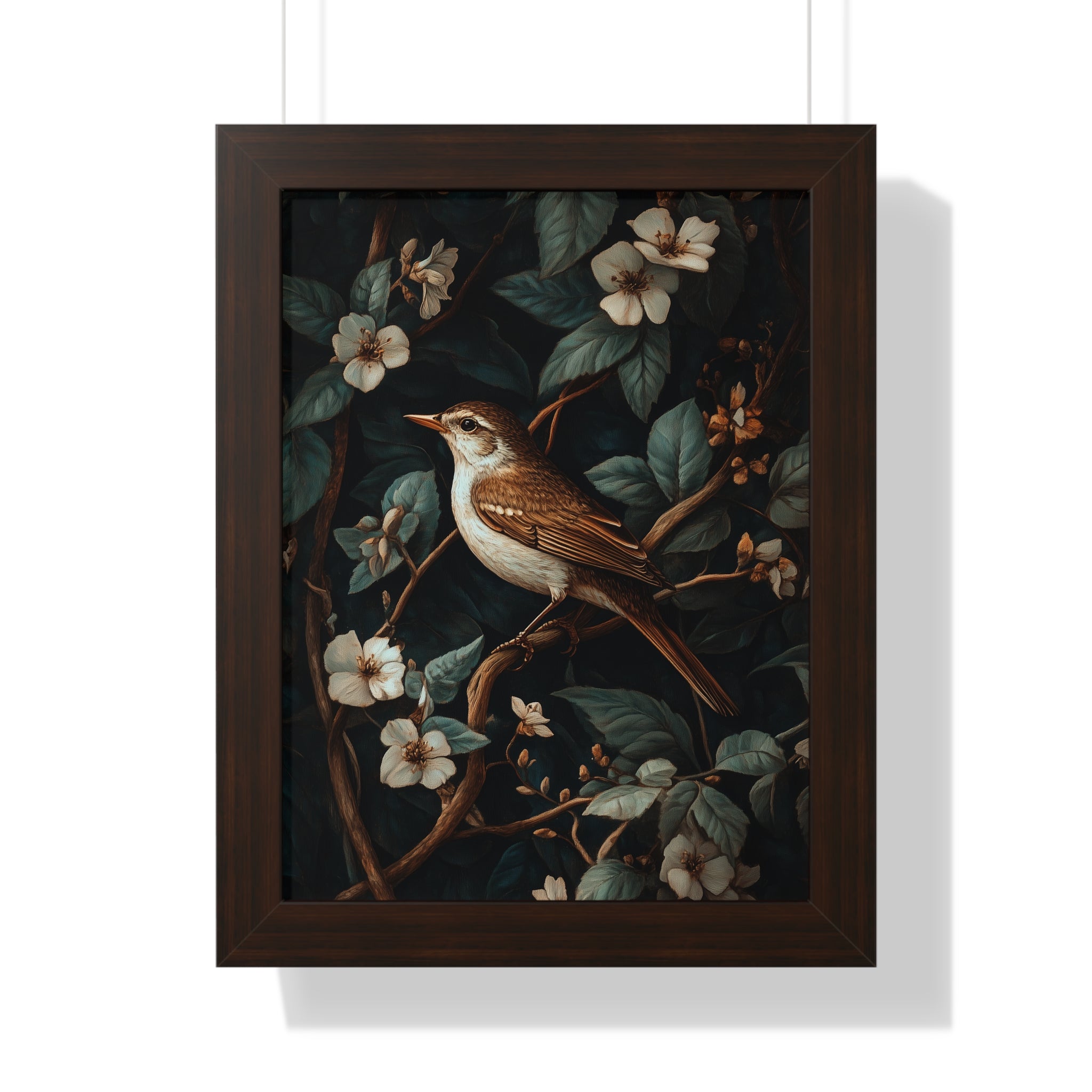 Framed Paper Print - Serenade Among Blossoms