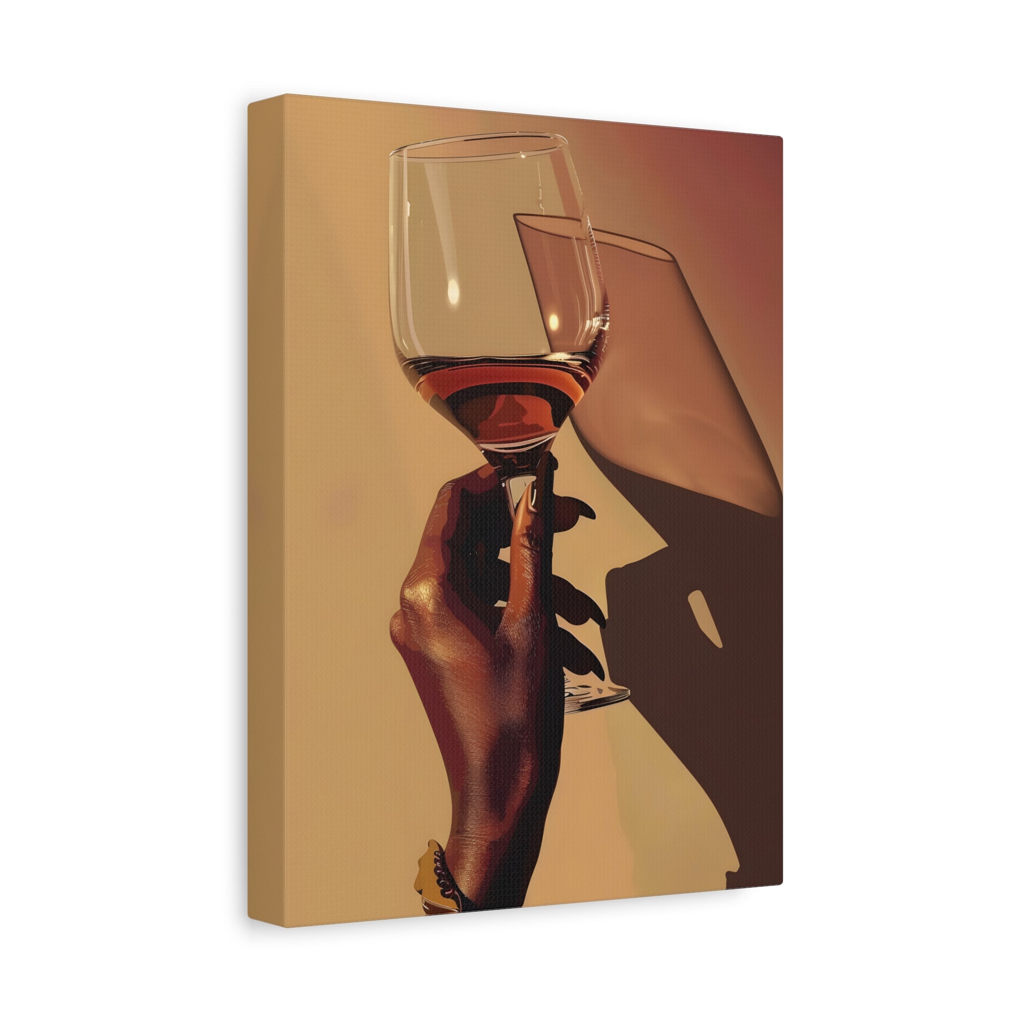 1.25" Matte Canvas - Golden Hour Wine Toast
