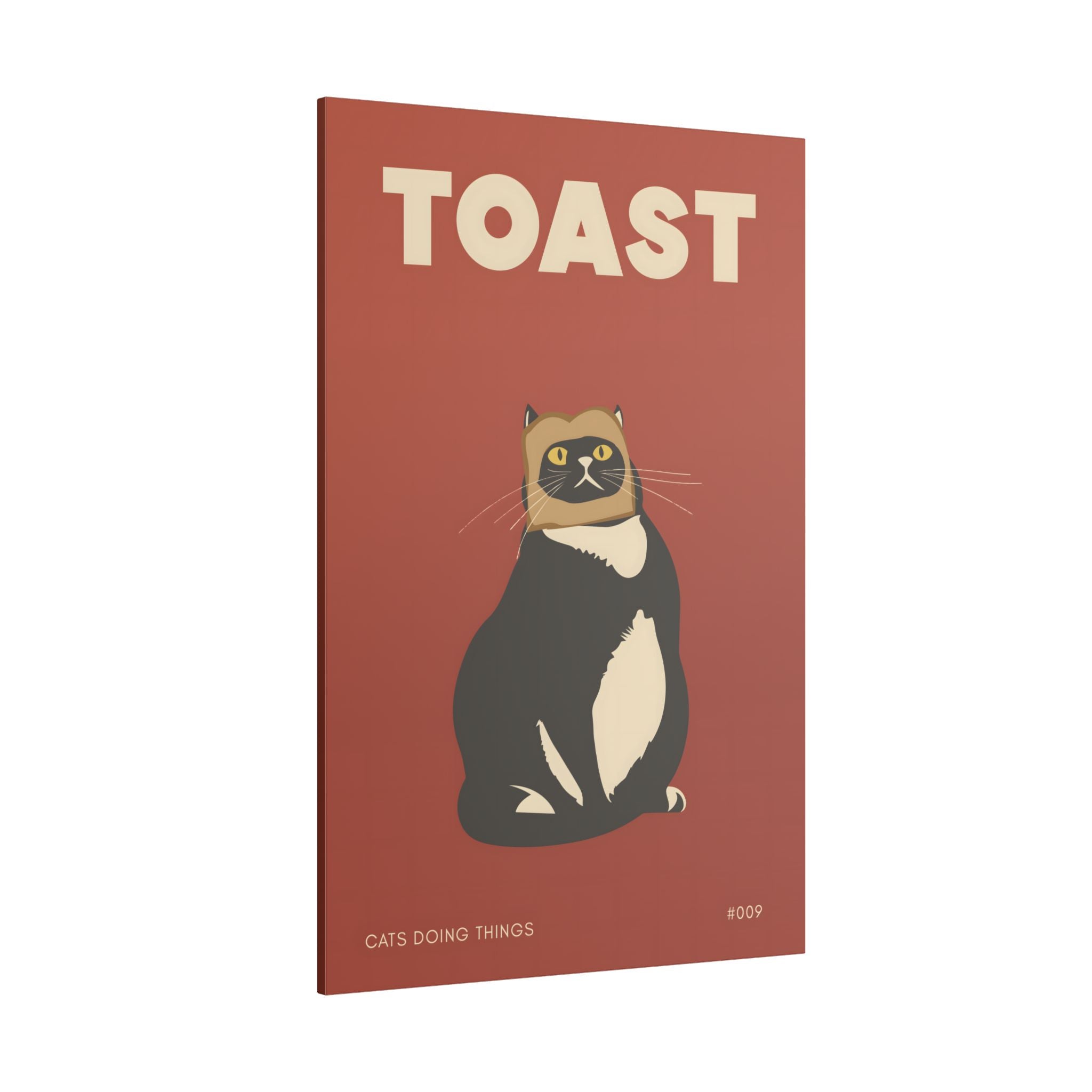 .75" Matte Canvas - Toasted Feline Fancy