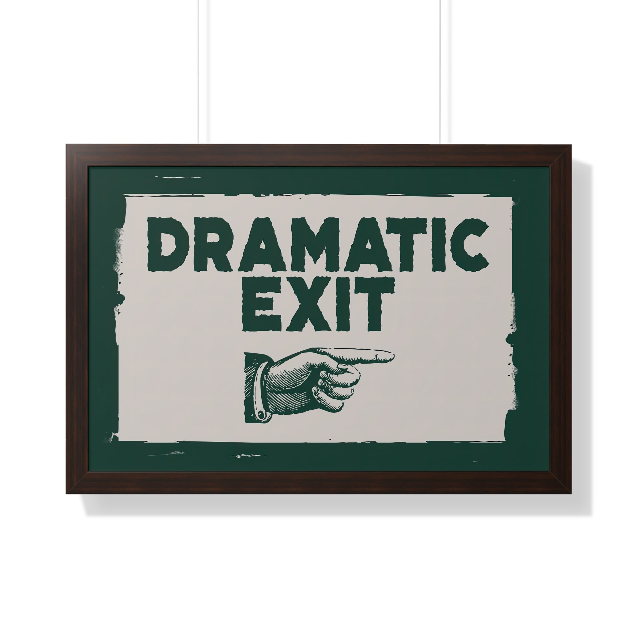 Framed Paper Print - Dramatic Exit Strategy