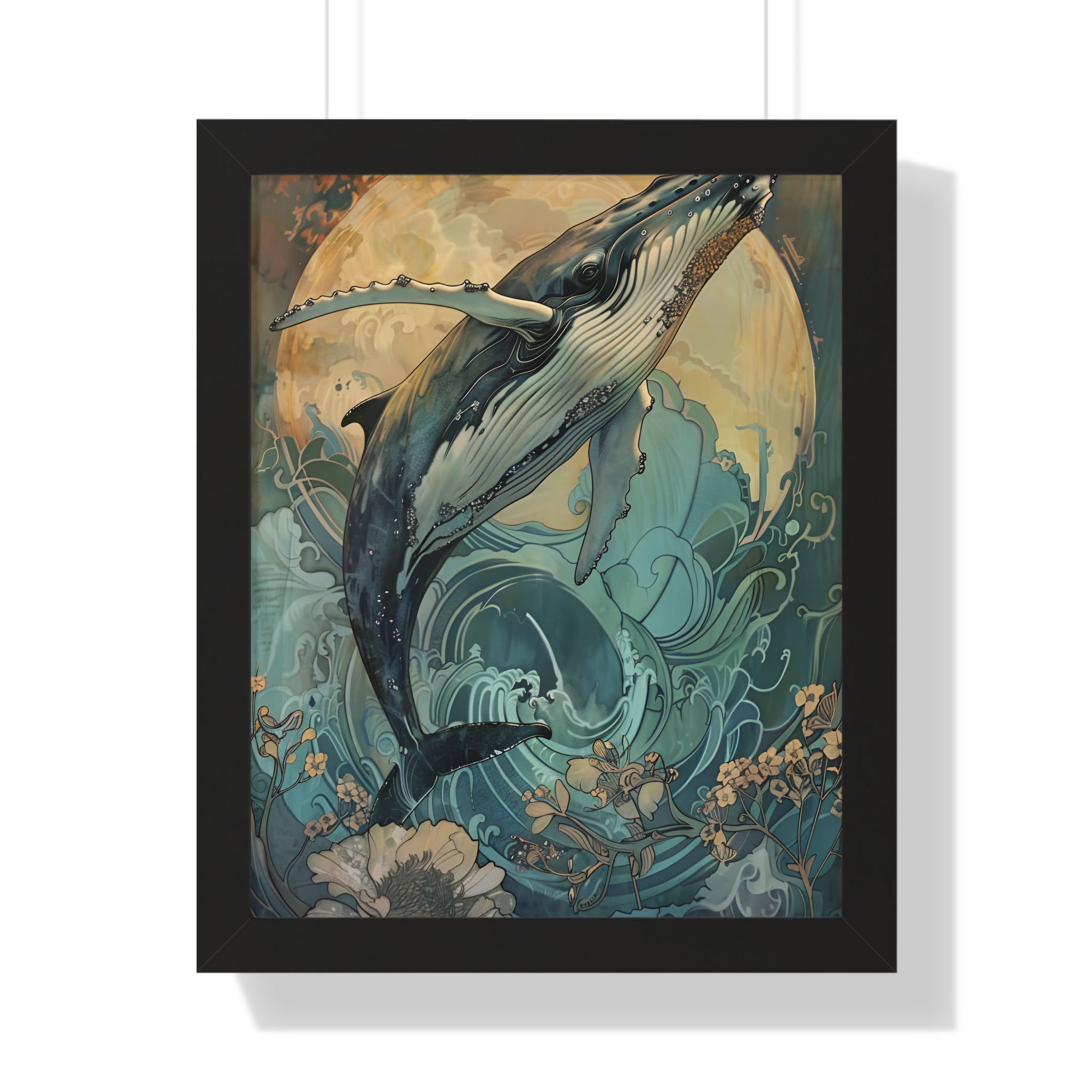 Framed Paper Print - Moonrise Humpback Bloom