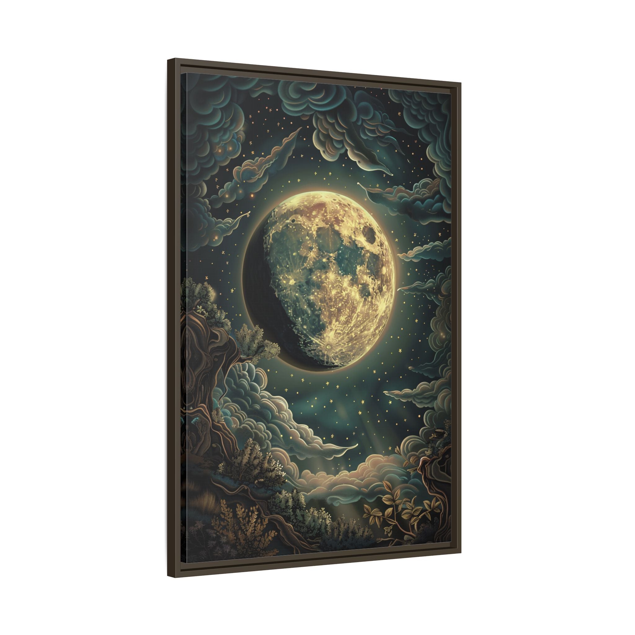 Framed Canvas - Waxing Gibbous Dreamscape