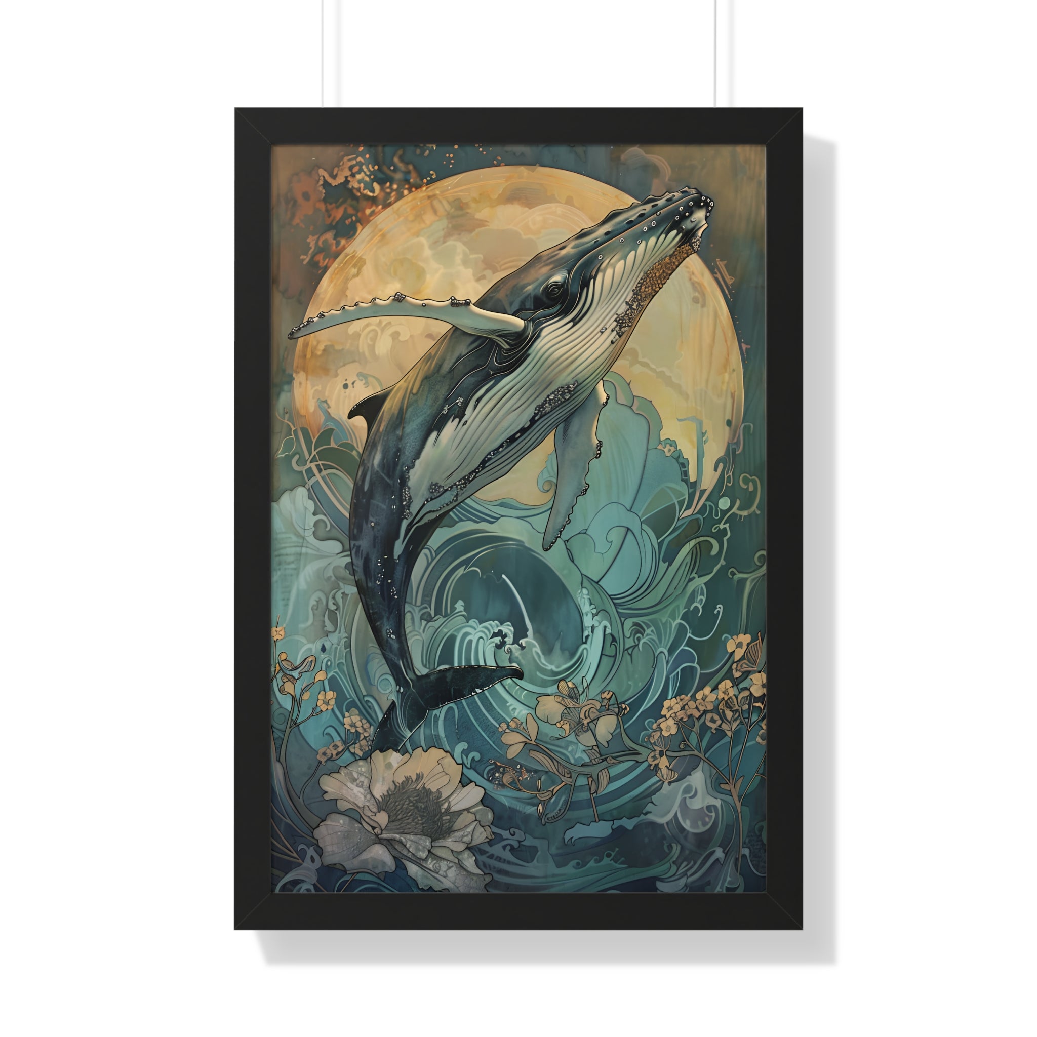 Framed Paper Print - Moonrise Humpback Bloom