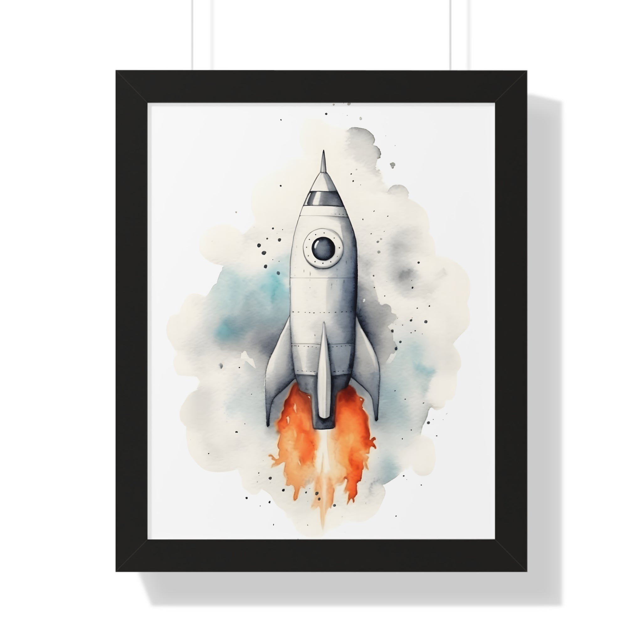 Framed Paper Print - Cosmic Liftoff Dreams
