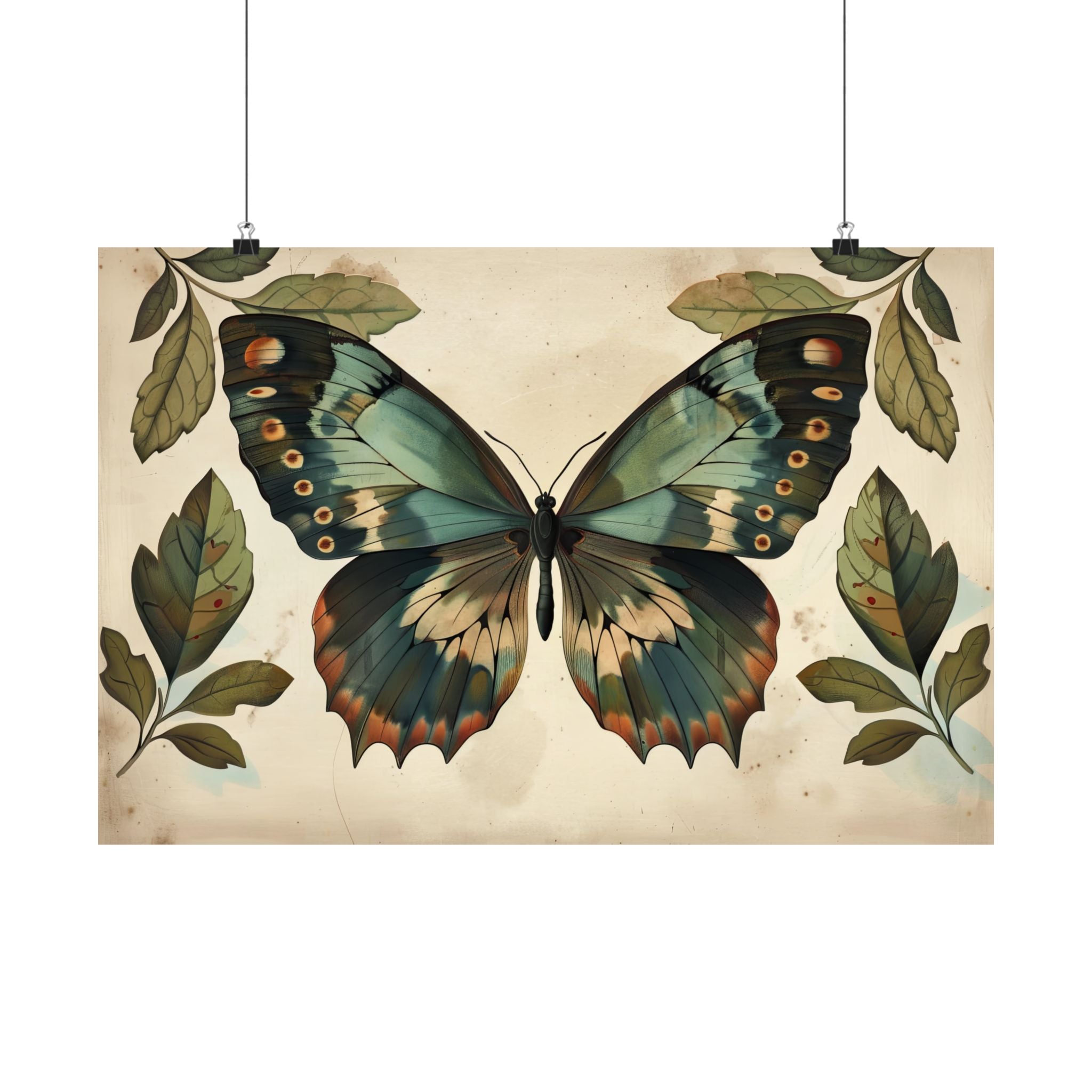 Vintage Iridescent Butterfly Bloom