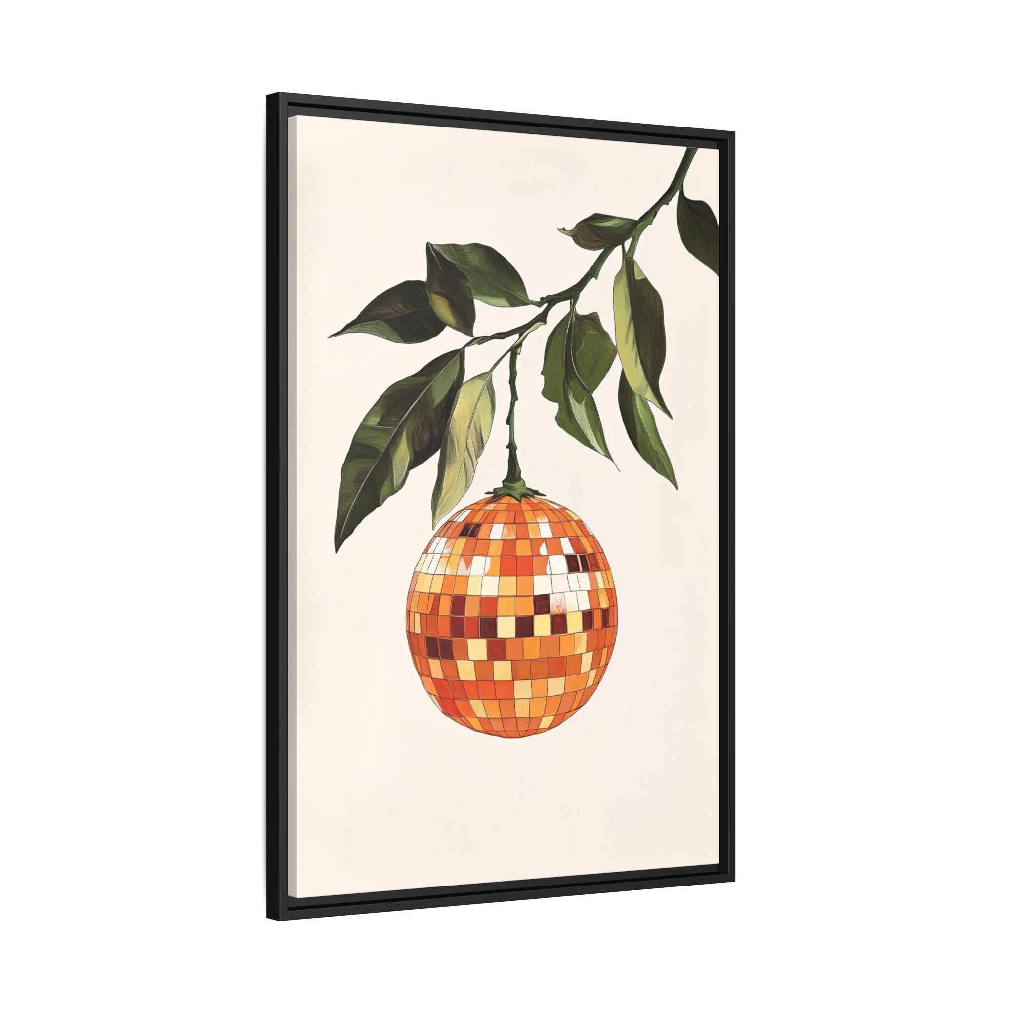 Framed Canvas - Citrus Disco Glow Drop