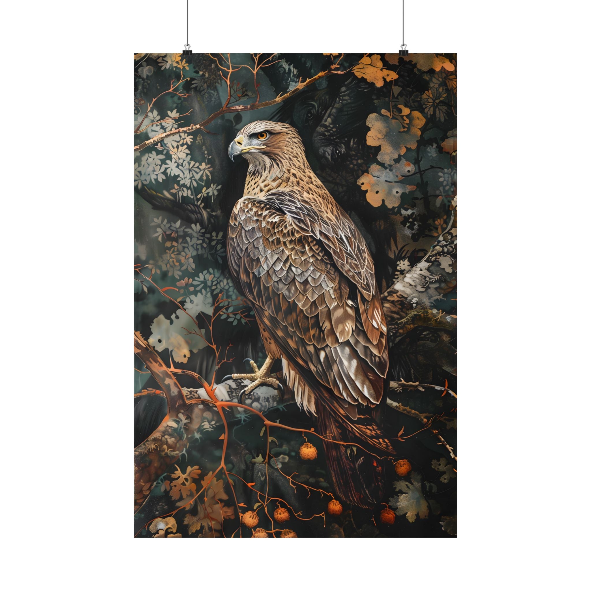 Majestic Hawk in Autumn