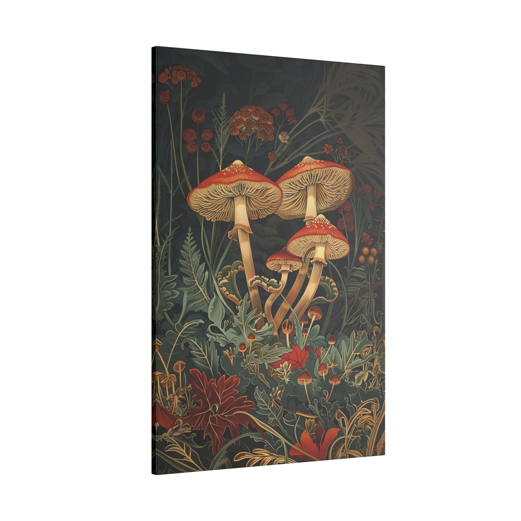 .75" Matte Canvas - Elegant Mushroom Reverie