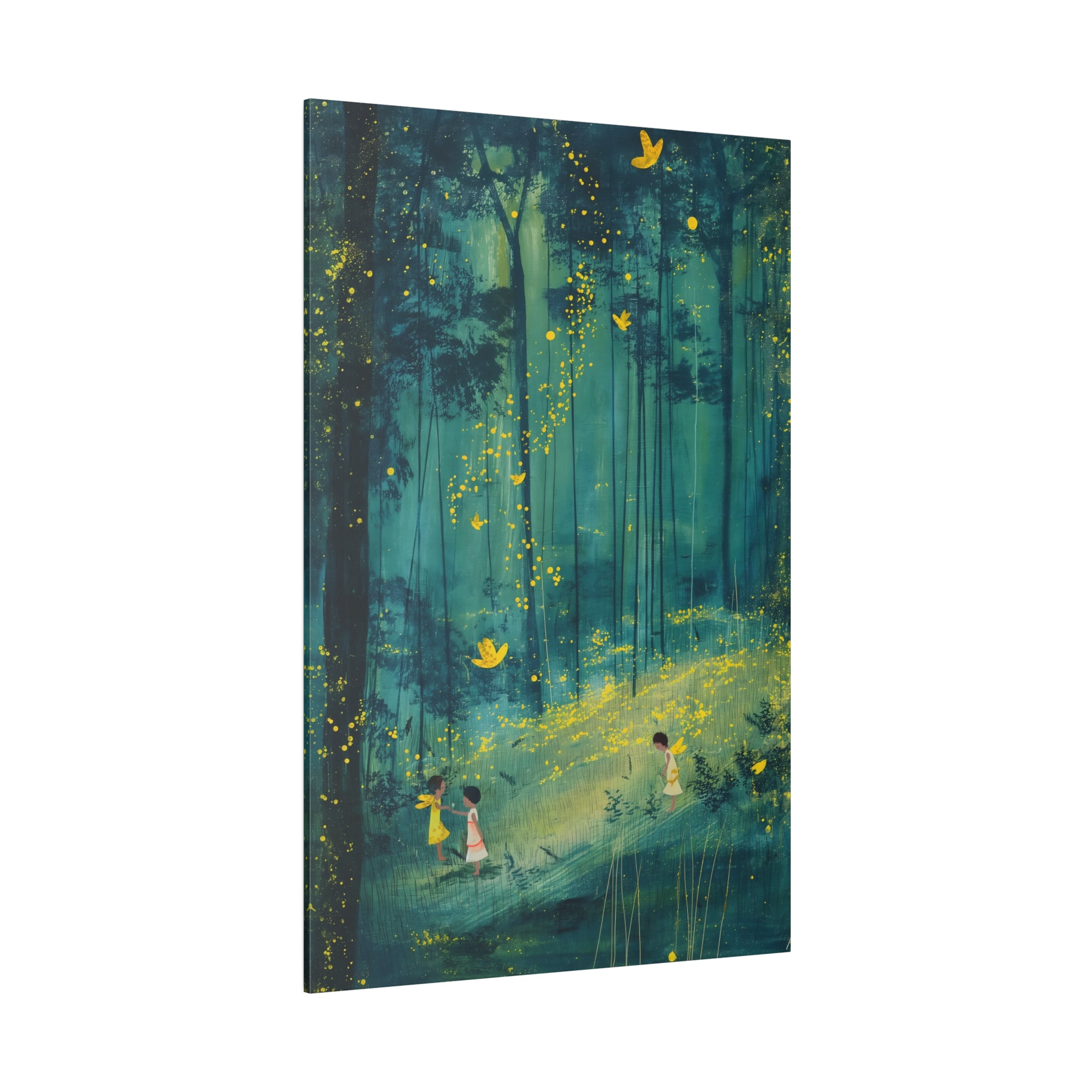 .75" Matte Canvas - Enchanted Firefly Forest