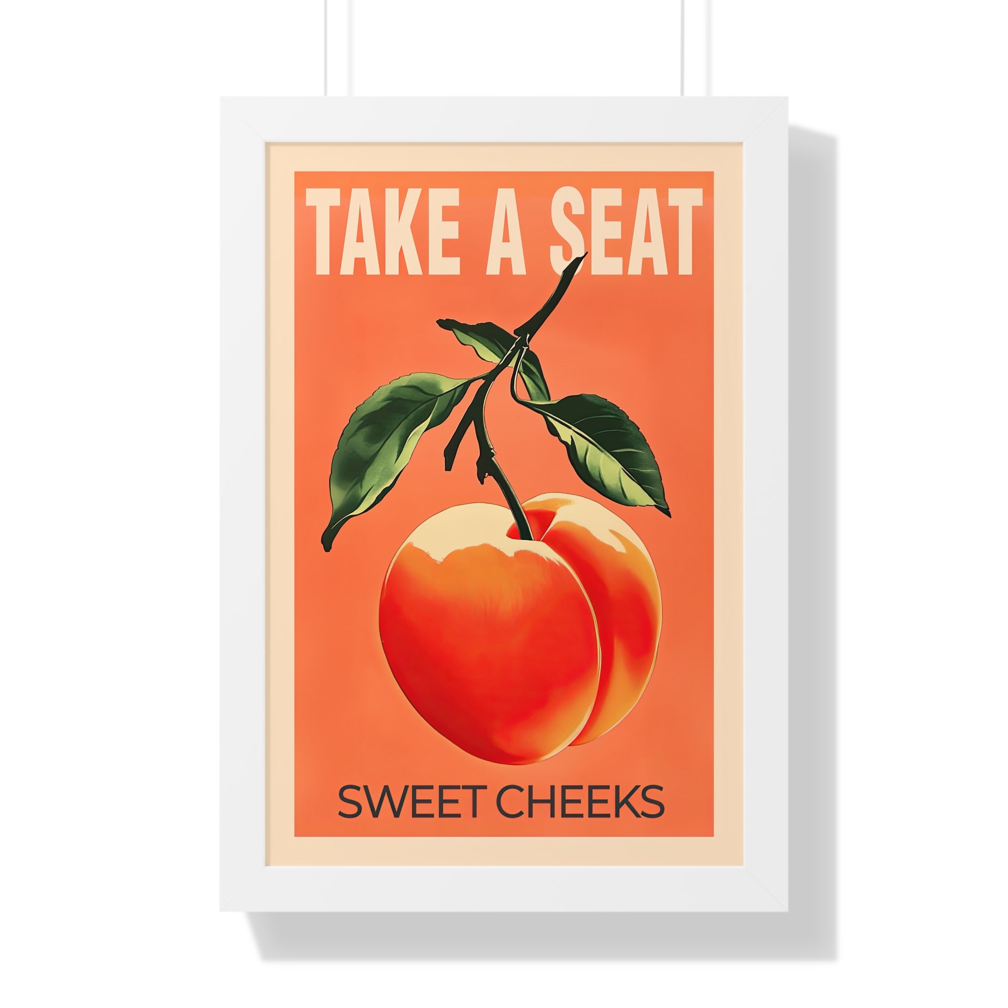 Framed Paper Print - Sweet Cheeks Peach