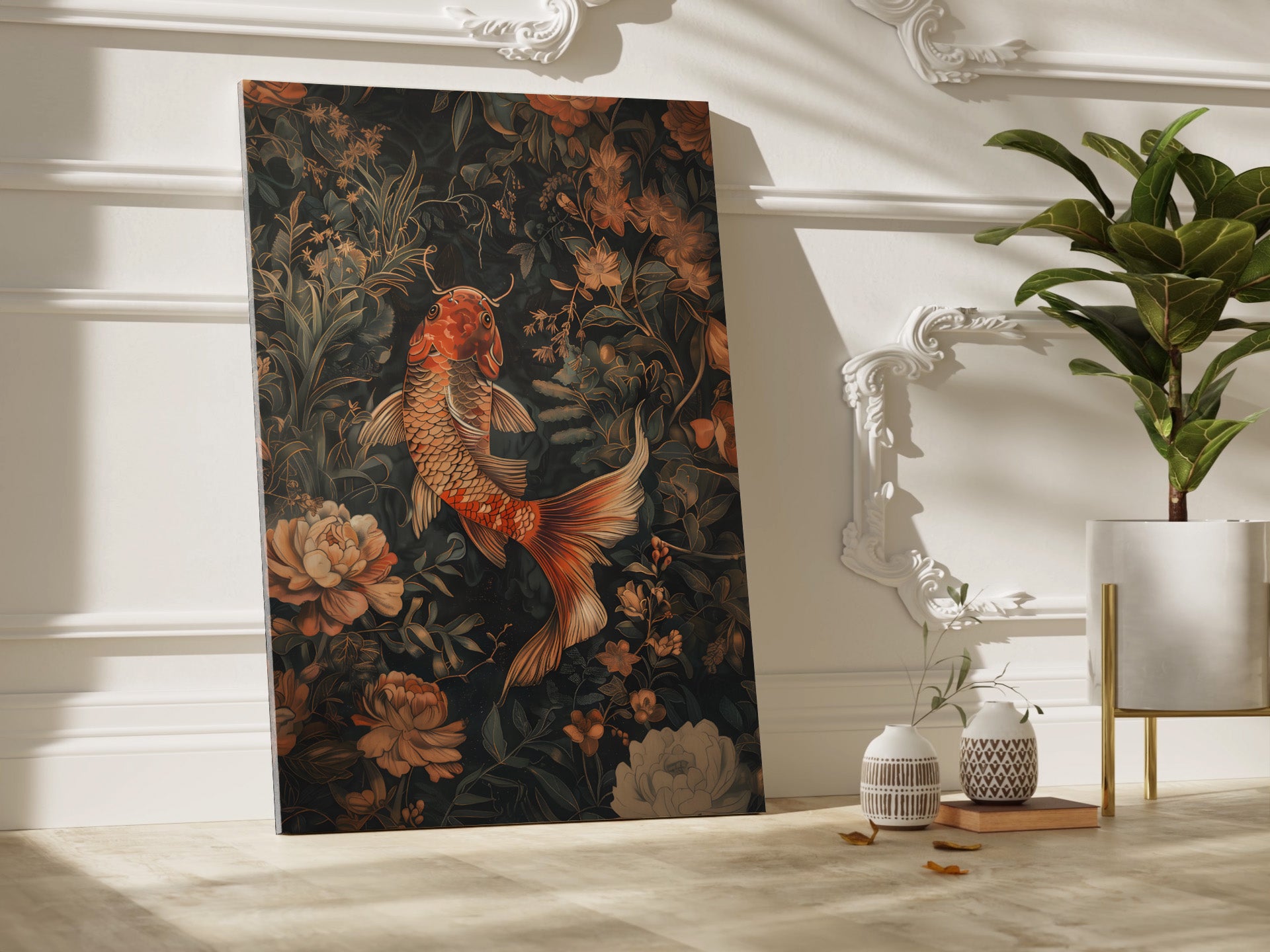 .75" Matte Canvas - Enchanted Koi Garden