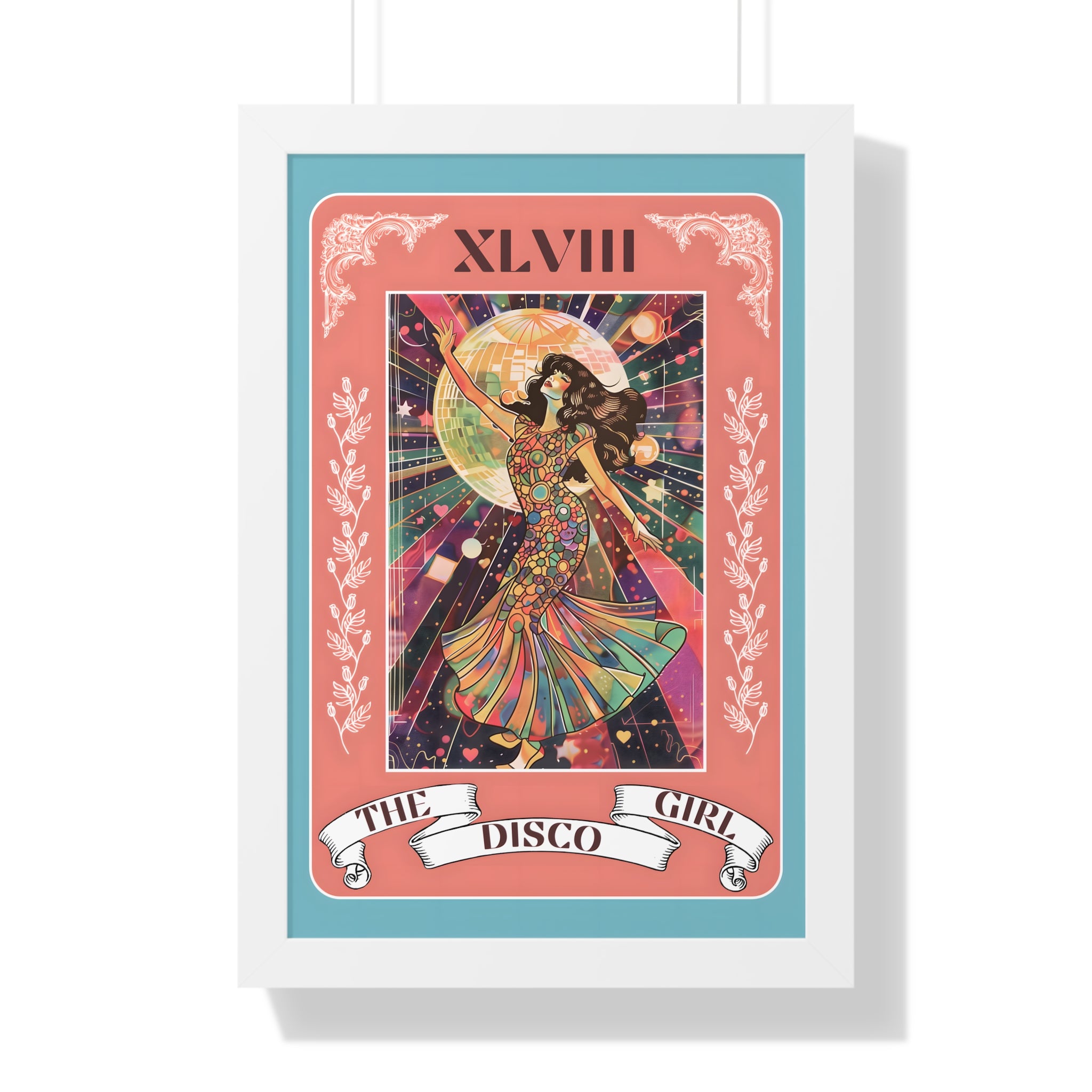 Framed Paper Print - The Disco Girl