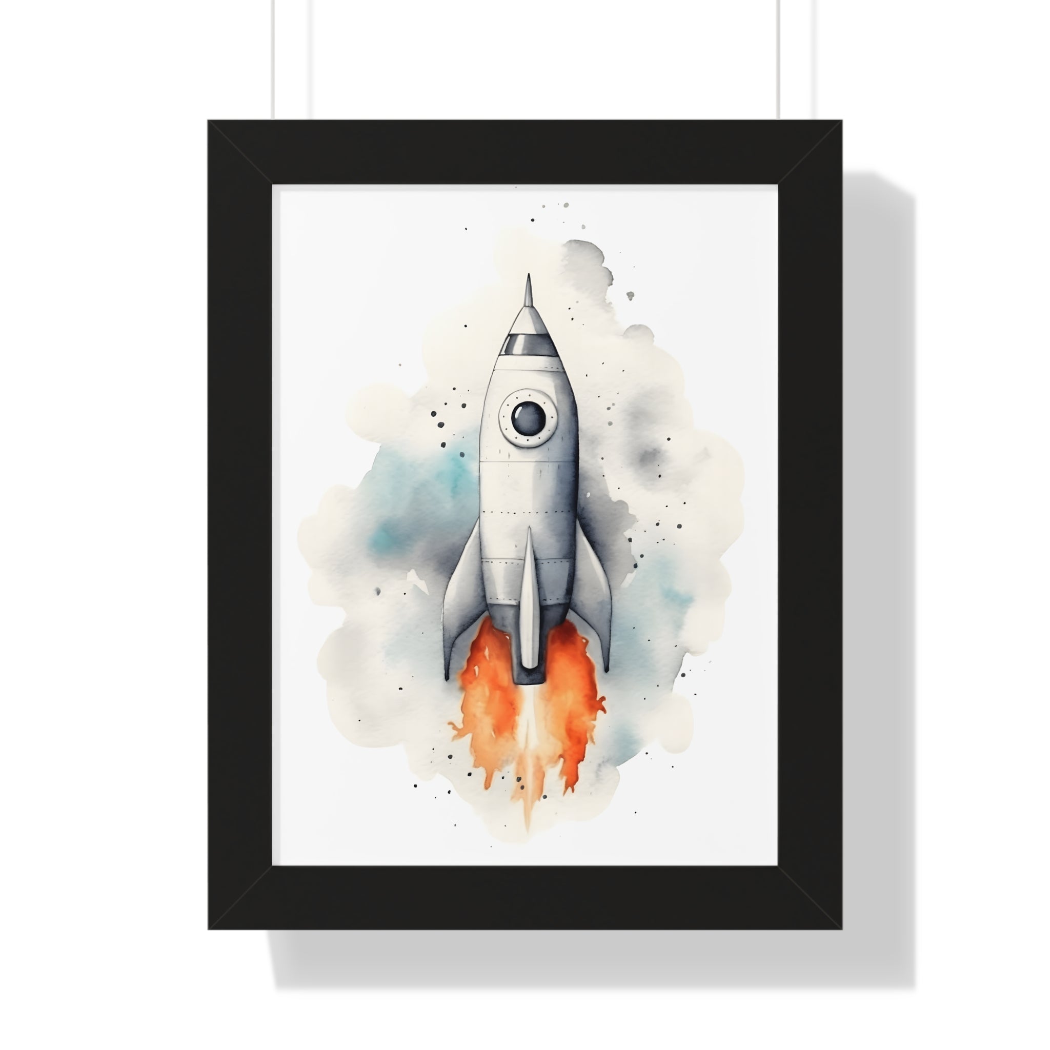 Framed Paper Print - Cosmic Liftoff Dreams