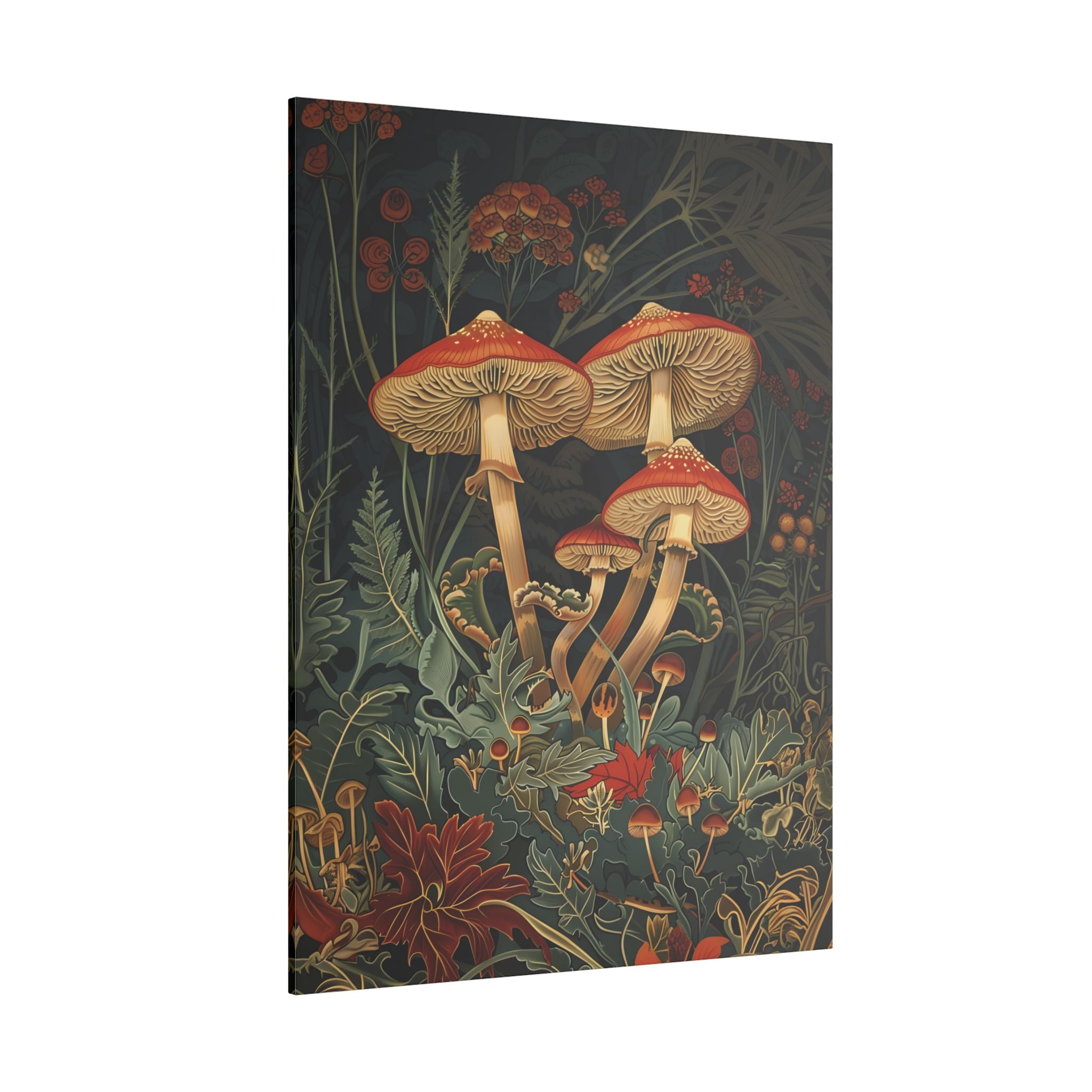 .75" Matte Canvas - Elegant Mushroom Reverie
