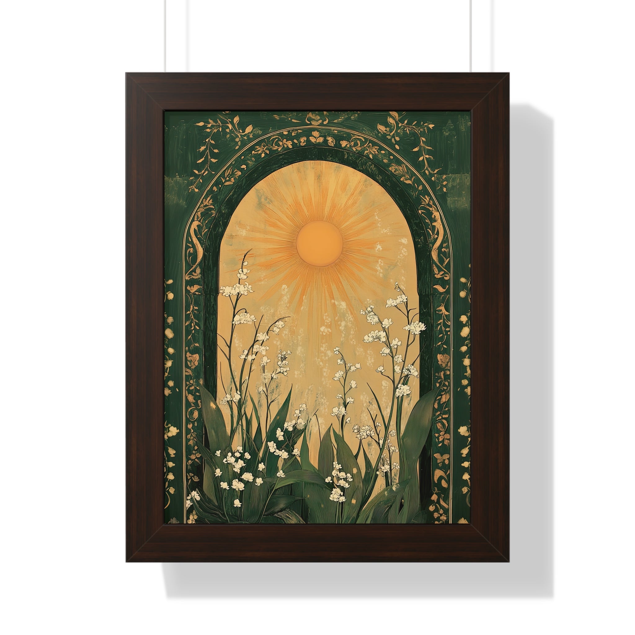 Framed Paper Print - Lily of the Valley Archway