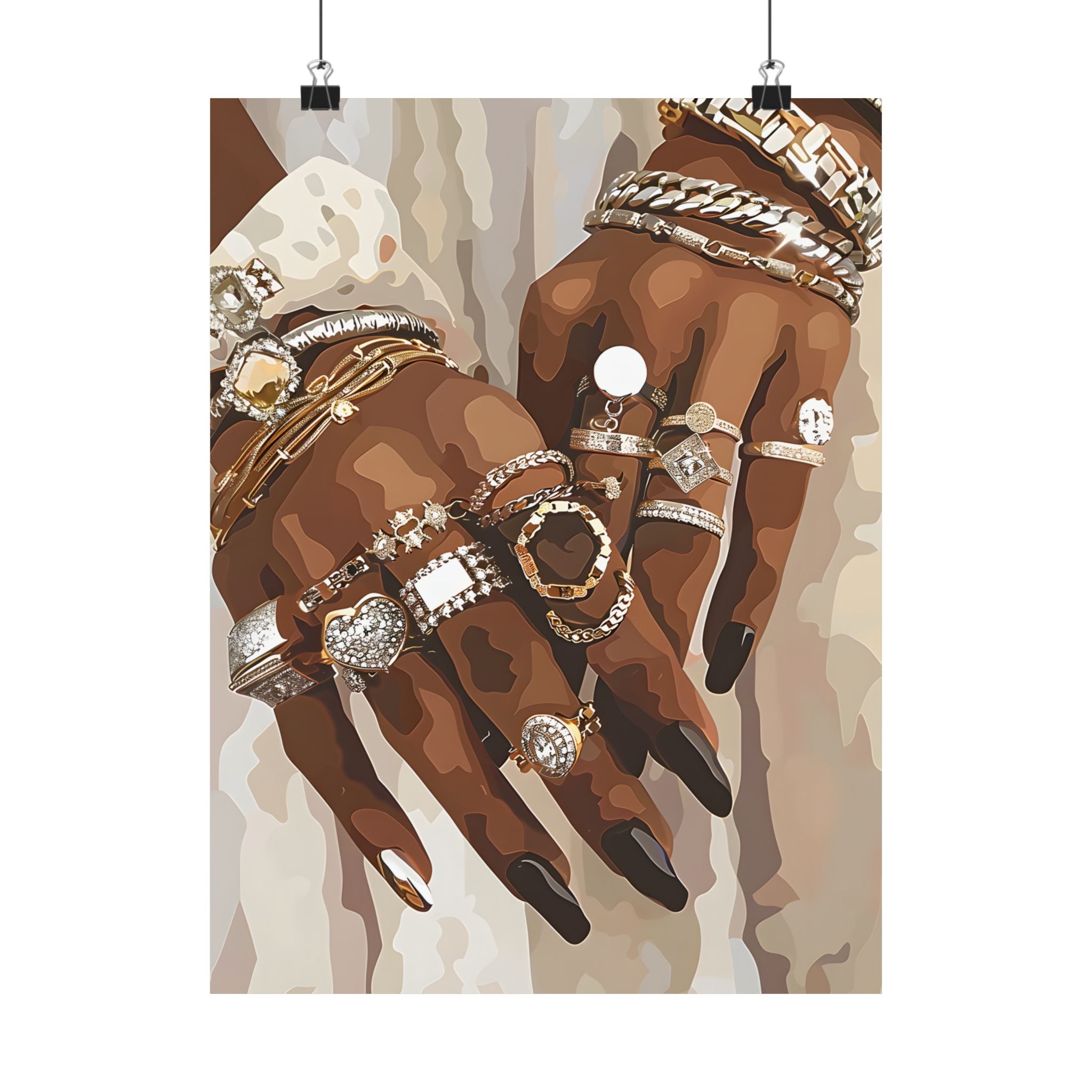 Layered Luxe Jewelry Hands